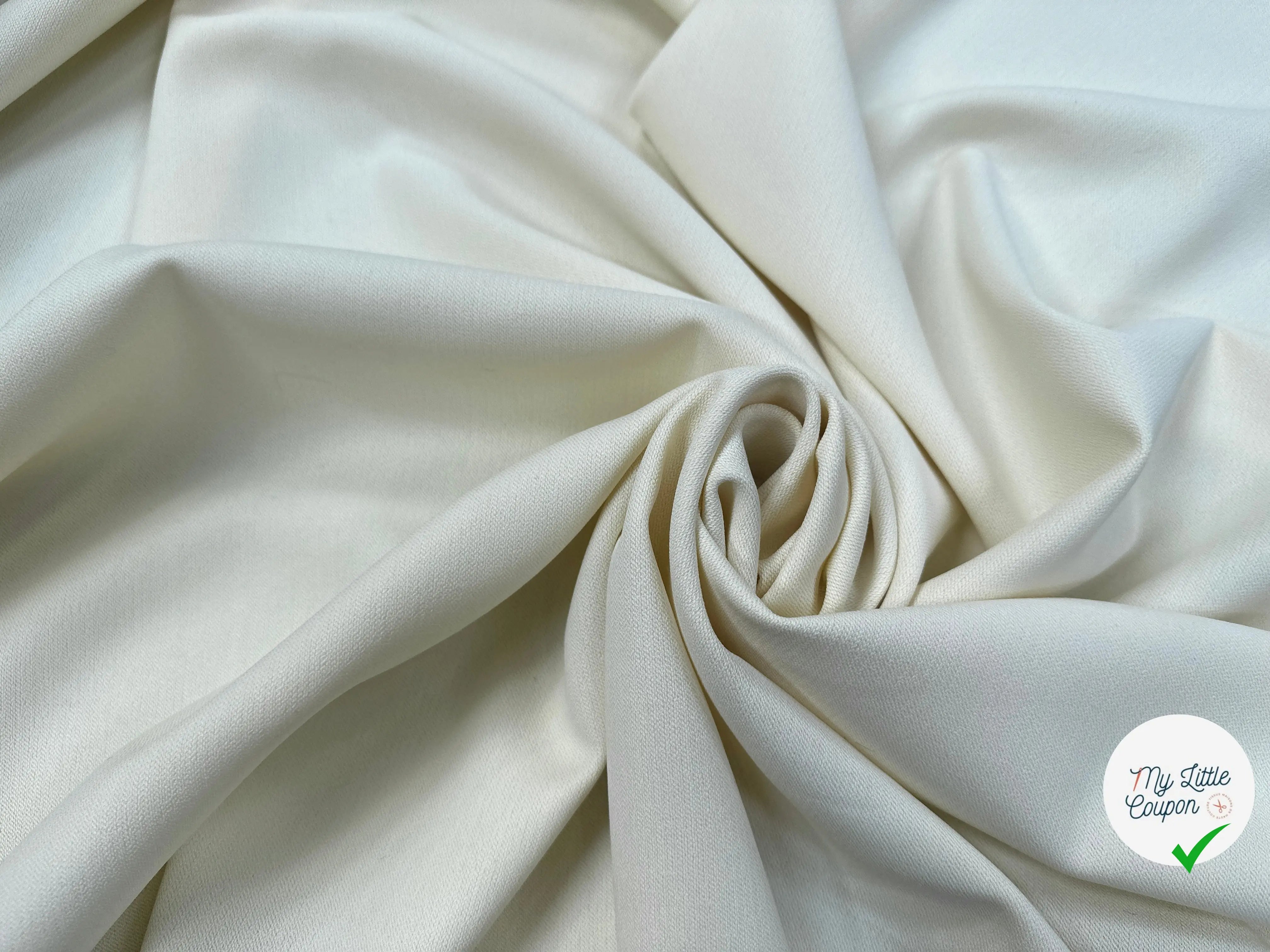 TOILE SOUPLE VISCOSE LAINE VIERGE BLANC ITALIE LEGERES RAYURES MSO