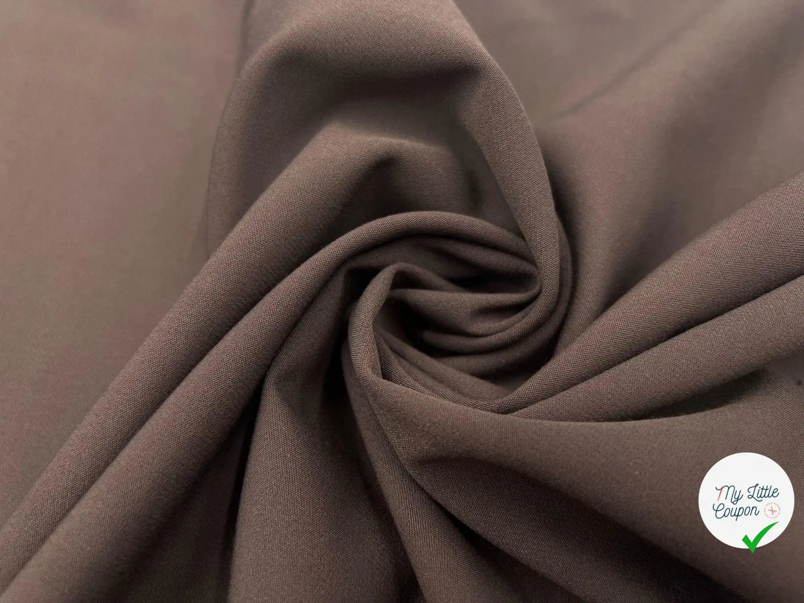 TOILE STRETCH CHOCOLAT POLYAMIDE VISCOSE - My Little Coupon - tissu - coudre