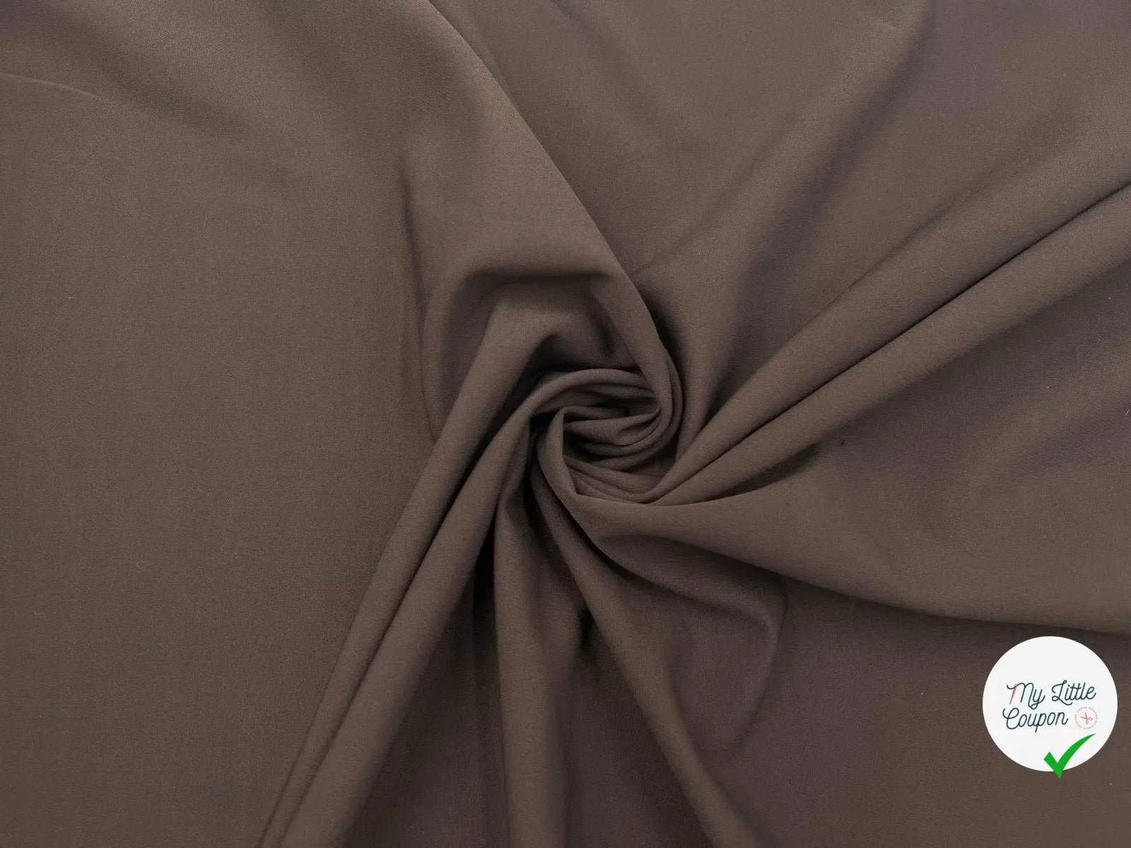 TOILE STRETCH CHOCOLAT POLYAMIDE VISCOSE - My Little Coupon - tissu - coudre