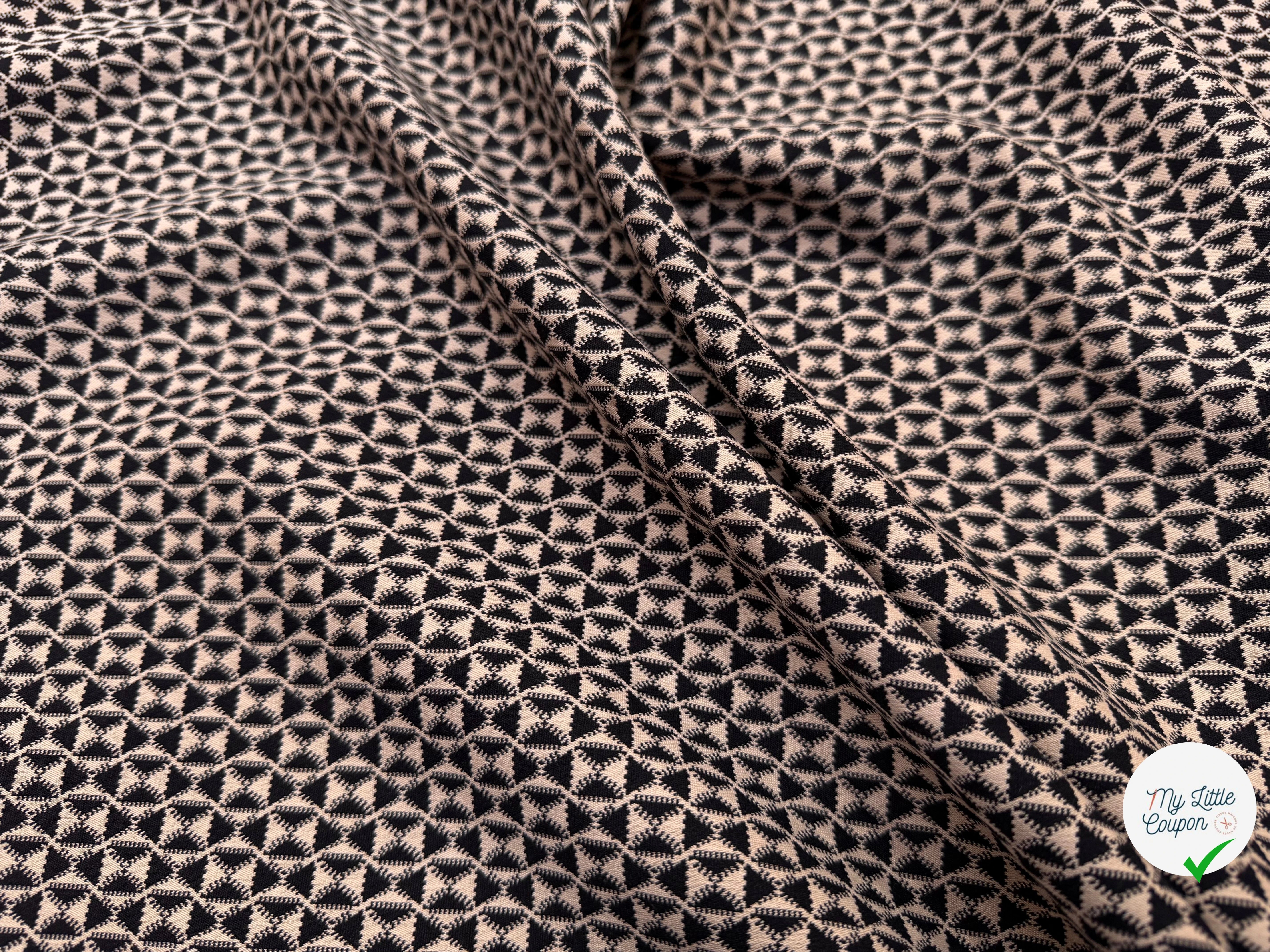 TOILE STRETCH GÉOMETRIQUE ITALIE CHIC - My Little Coupon