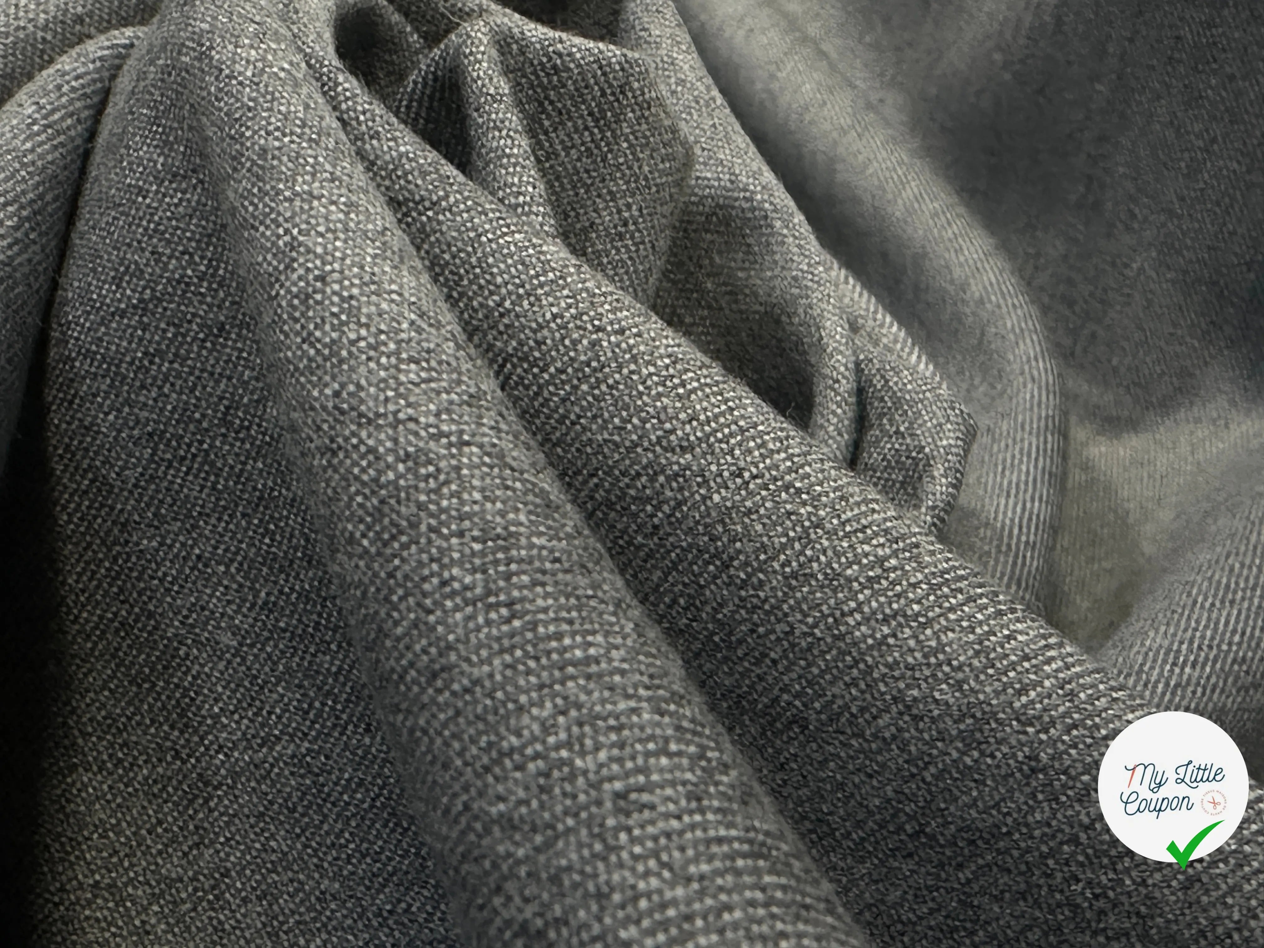 TOILE STRETCH POLYVISCOSE FACON DENIM - My Little Coupon