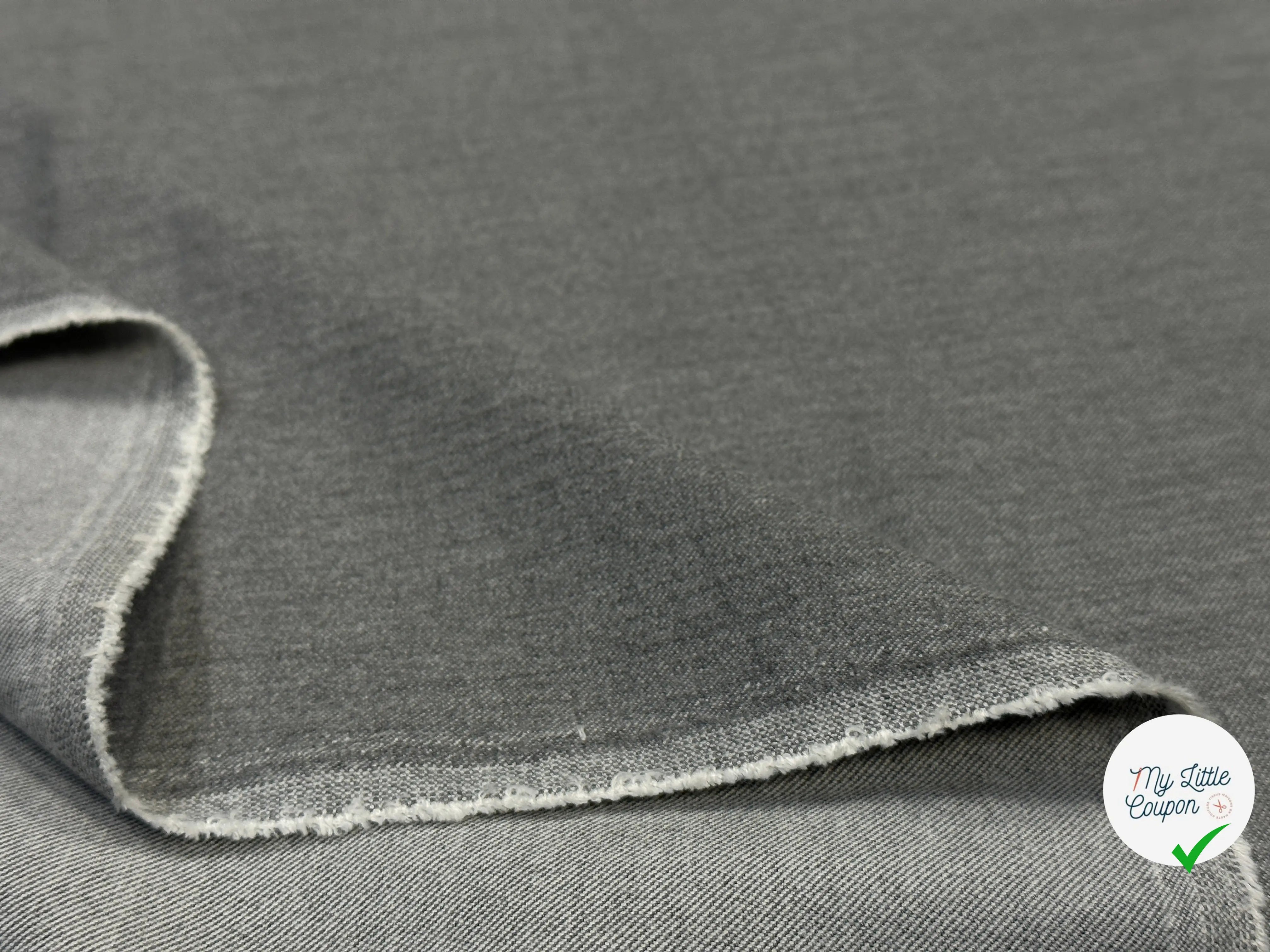 TOILE STRETCH POLYVISCOSE FACON DENIM - My Little Coupon