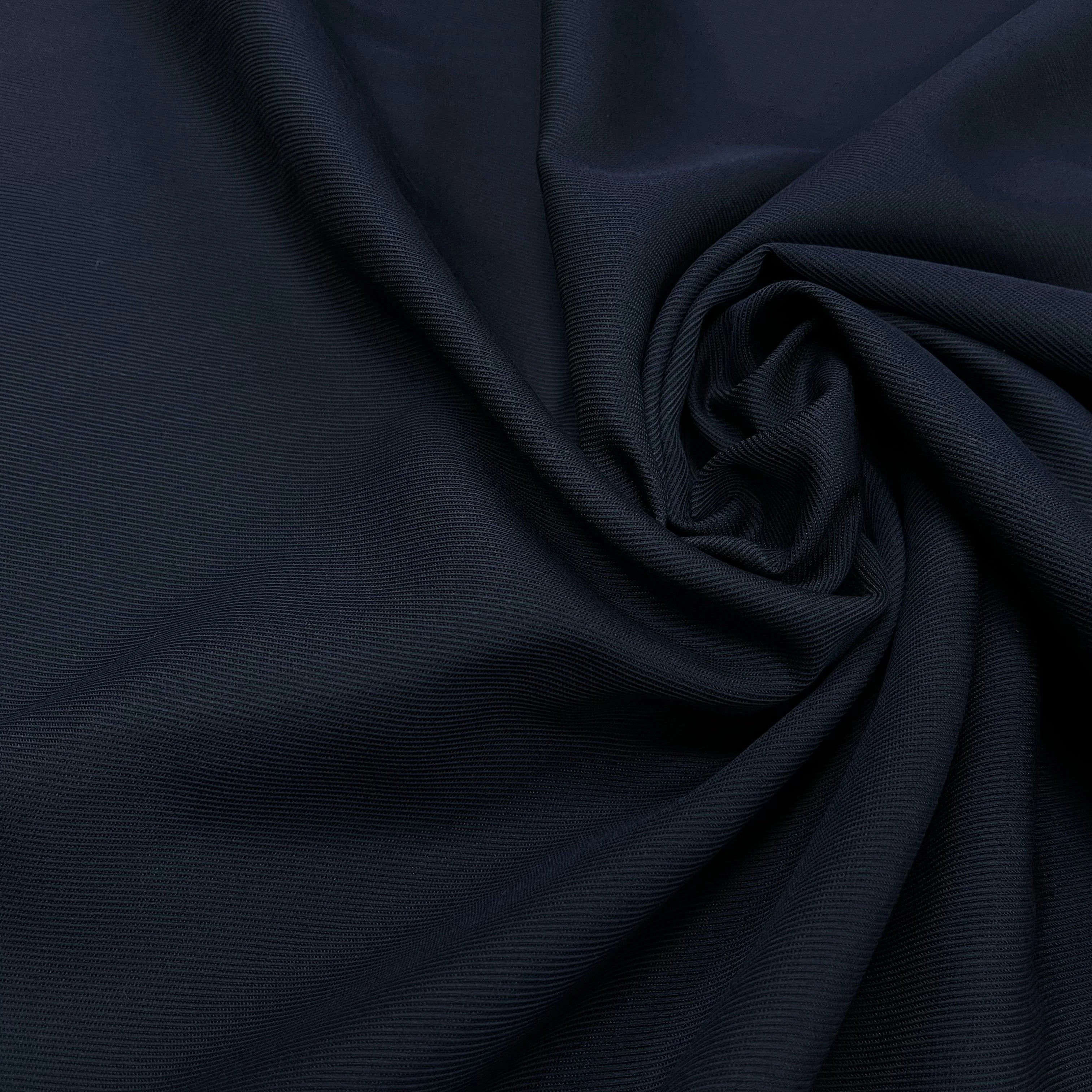 TOILE STRIÉE 60% VISCOSE BLEU MARINE - My Little Coupon