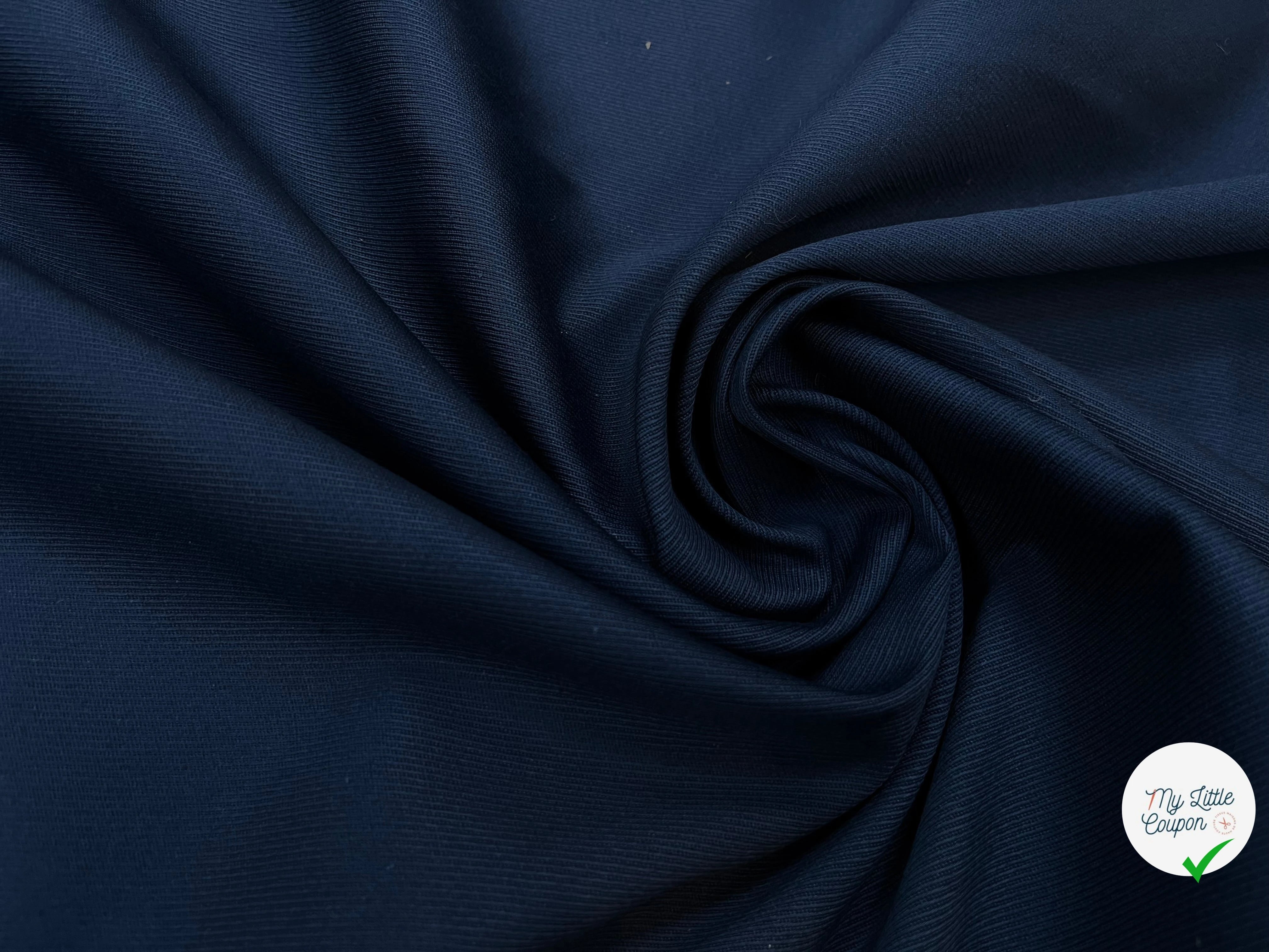 TOILE STRIÉE POLYESTER BLEU FONCÉ 113CM - My Little Coupon