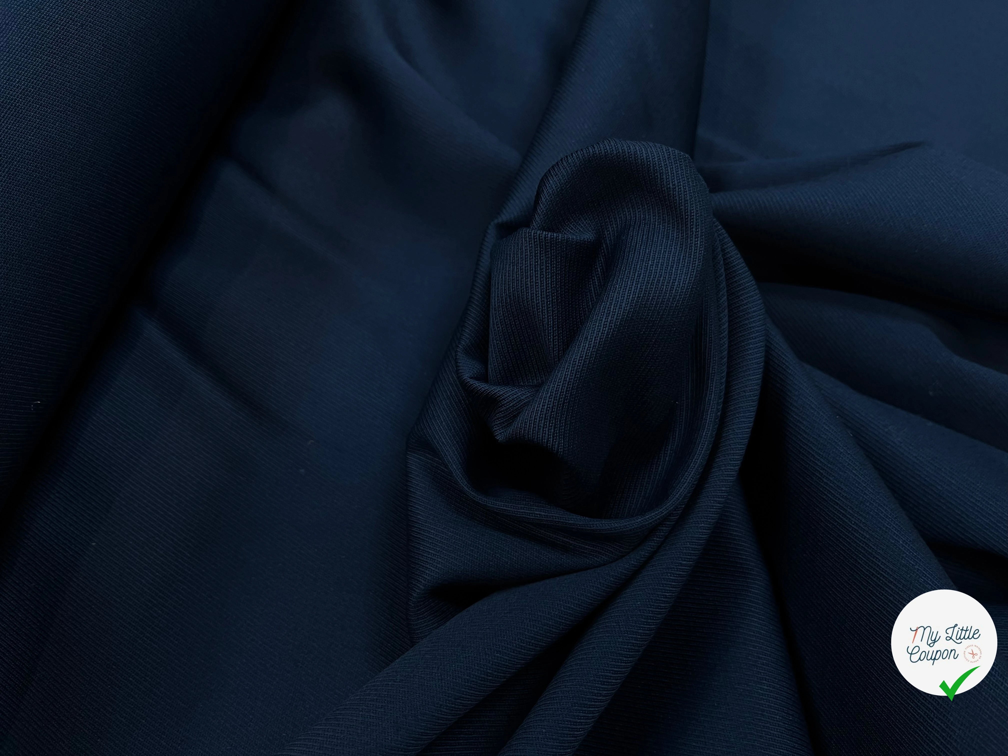 TOILE STRIÉE POLYESTER BLEU FONCÉ 113CM - My Little Coupon