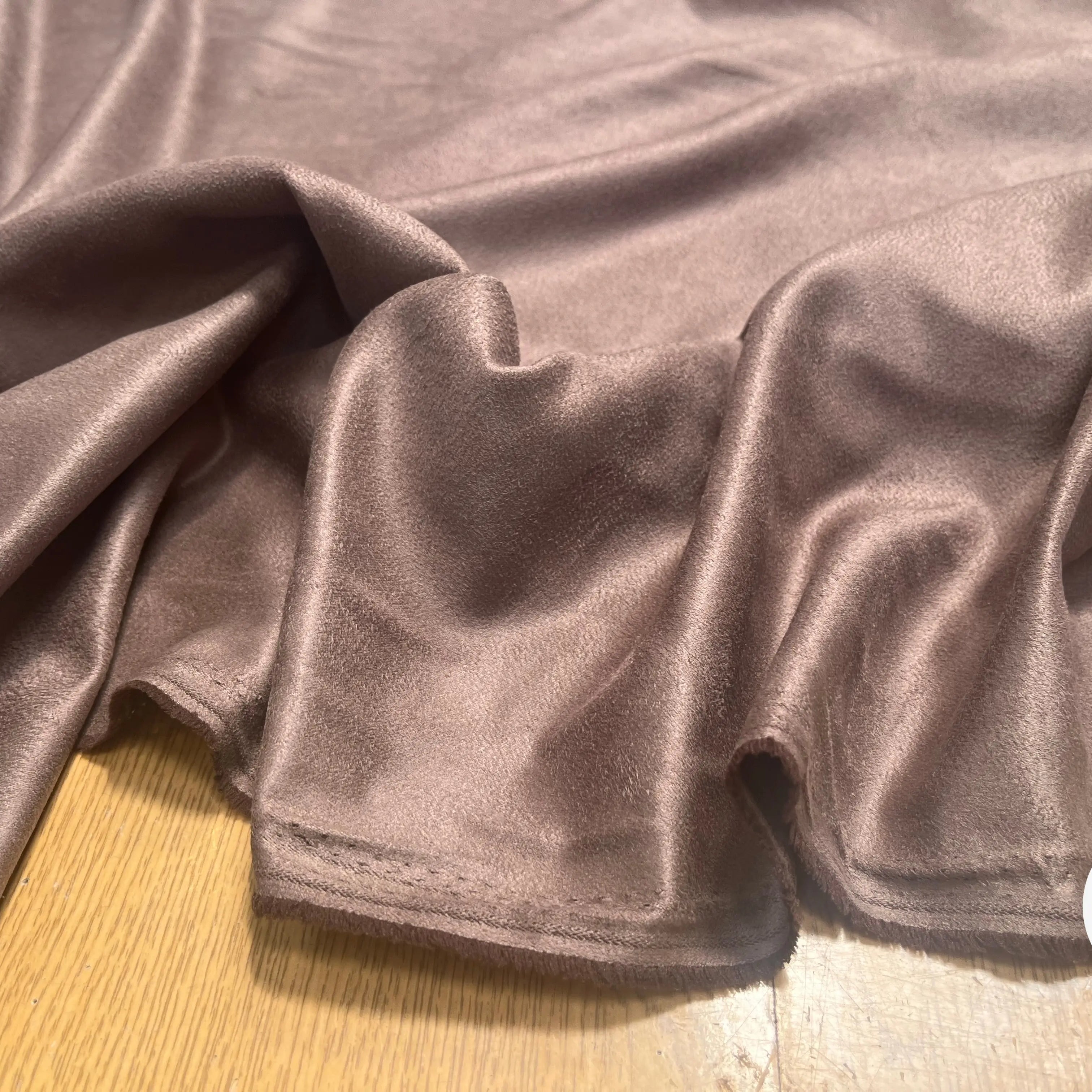 TOILE SUEDINE FLUIDE TOUCHER TOUT DOUX MARRON - My Little Coupon