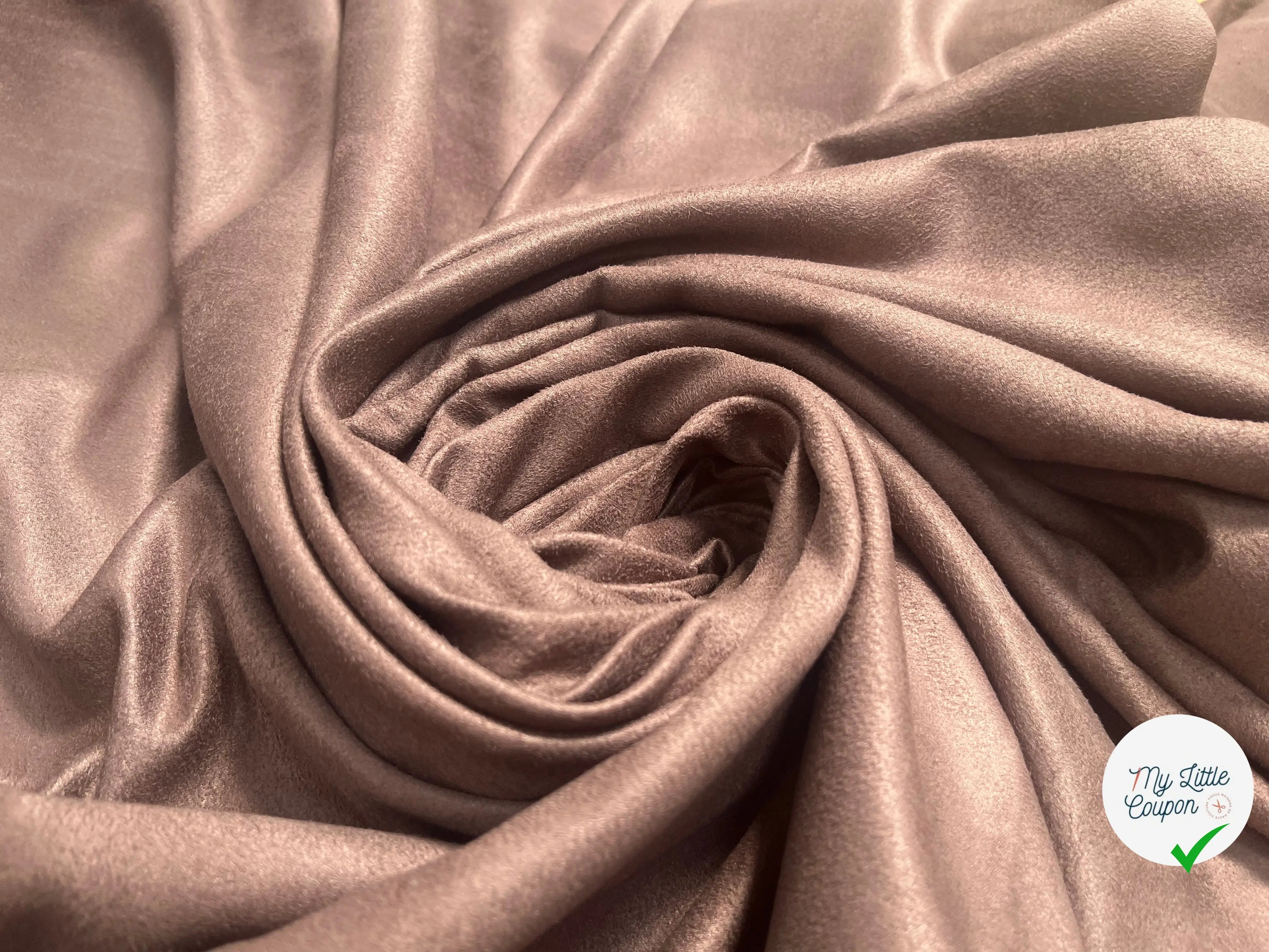 TOILE SUEDINE FLUIDE TOUCHER TOUT DOUX MARRON - My Little Coupon