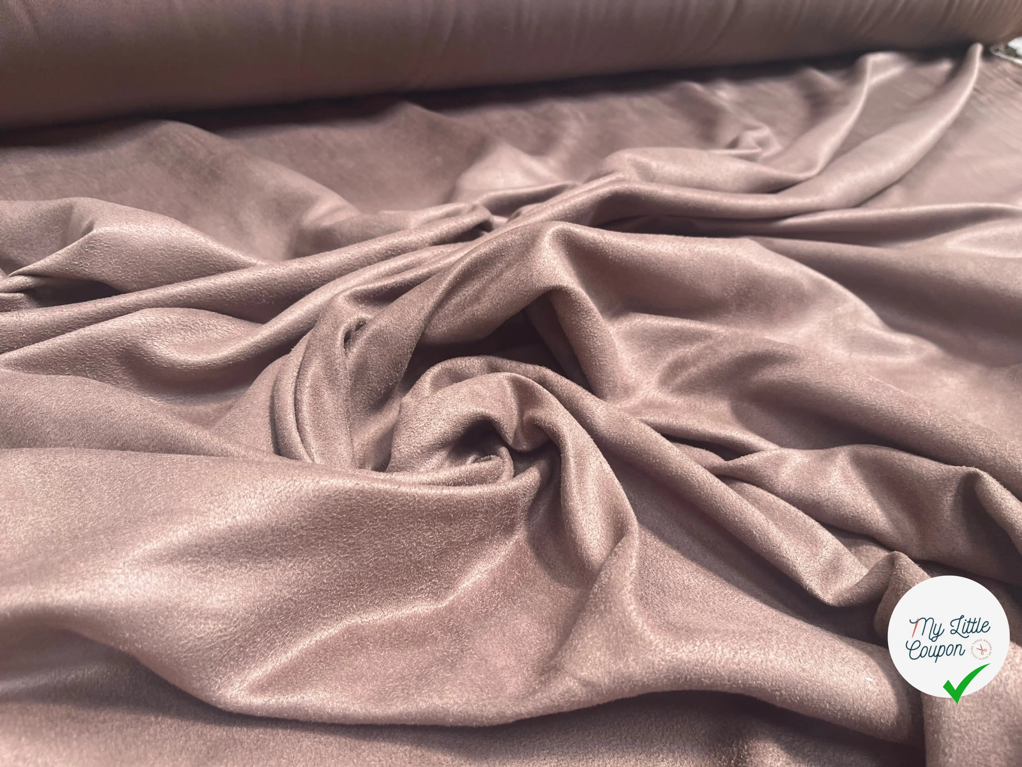 TOILE SUEDINE FLUIDE TOUCHER TOUT DOUX MARRON - My Little Coupon