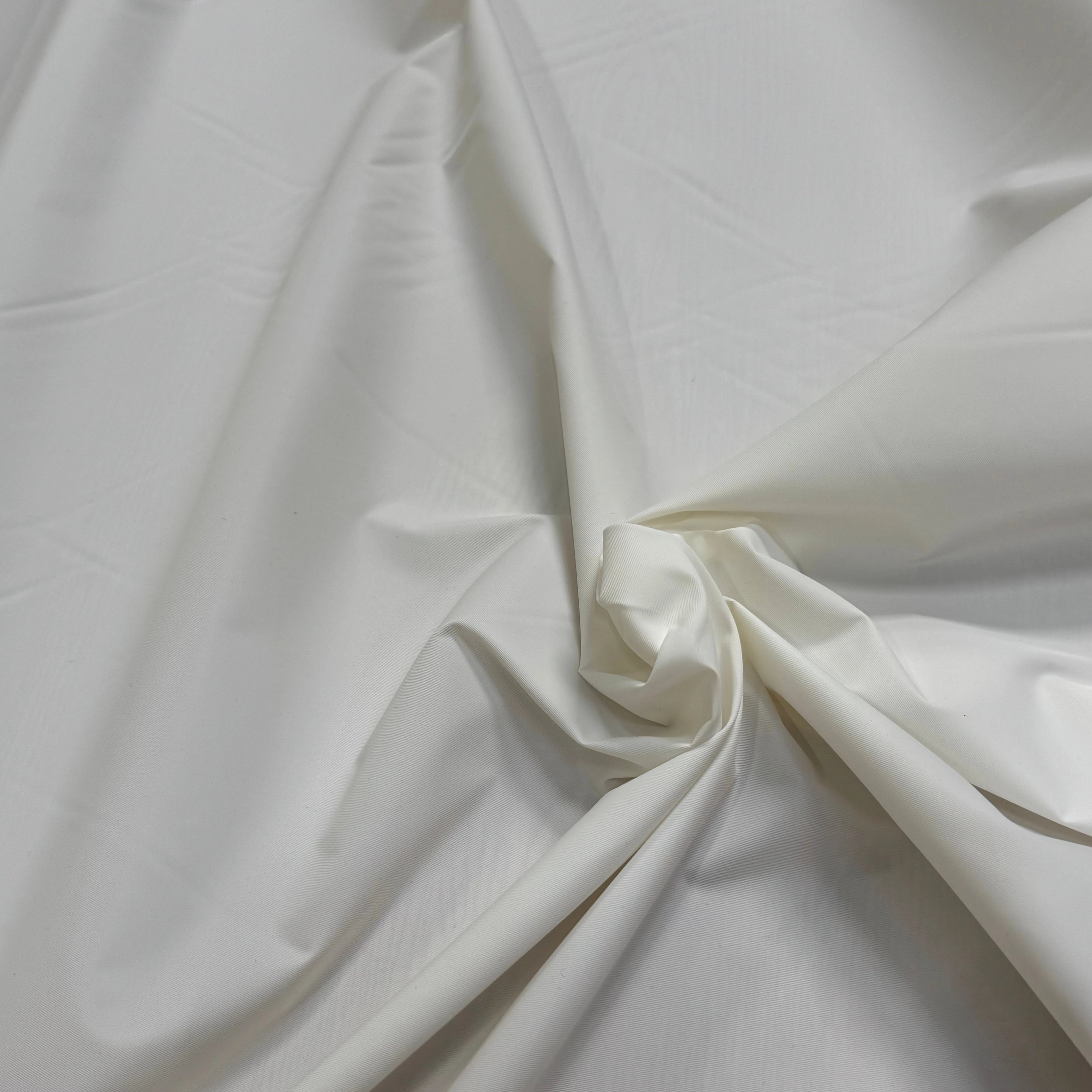 TOILE TAFFETAS WATERPROOF BLANC CASSÉ 100% POLYAMIDE - My Little Coupon