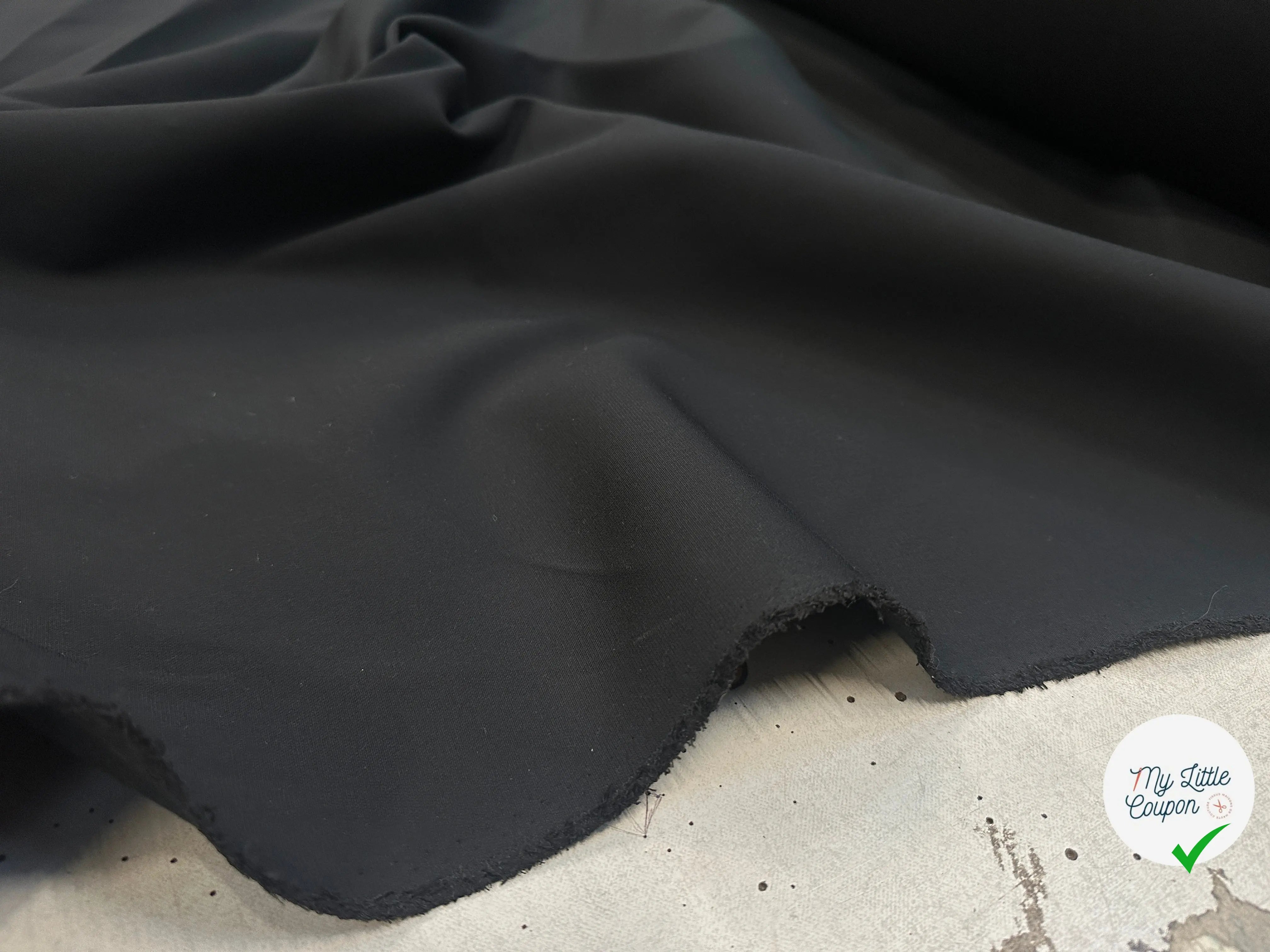 TOILE TECHNO STRETCH NOIRE - My Little Coupon