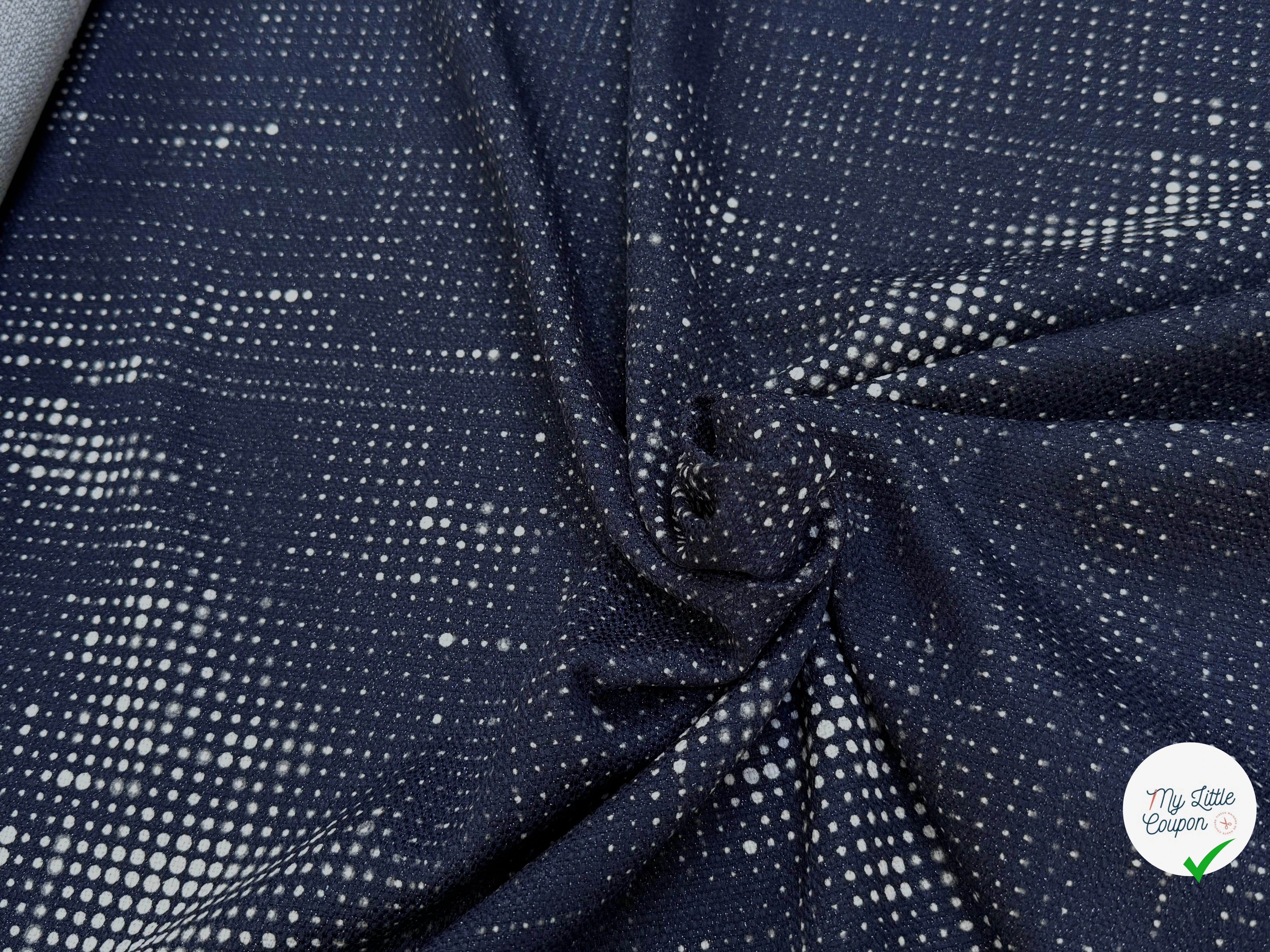 TOILE TISSÉE FOND MARINE SOUPLE - My Little Coupon