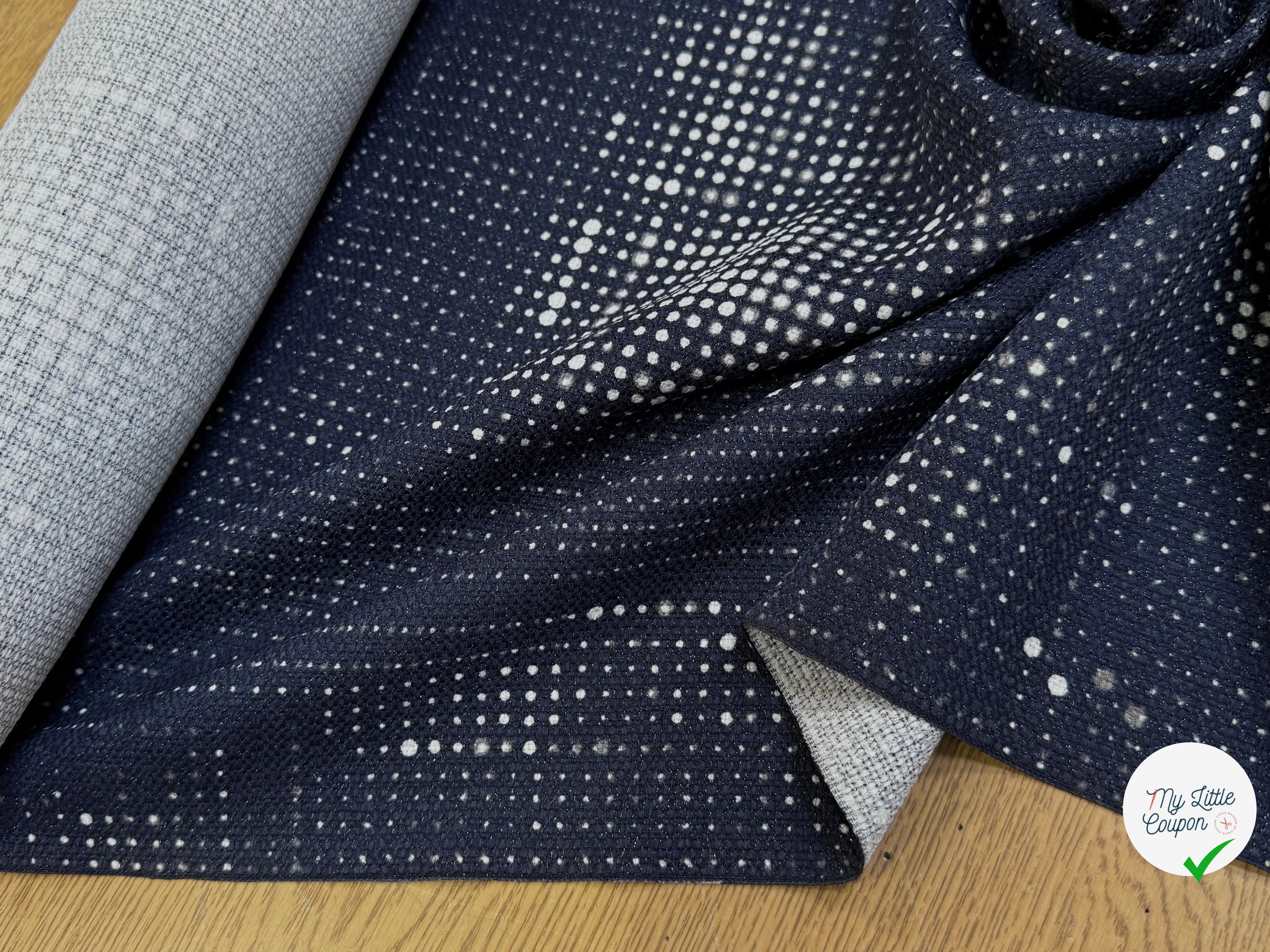 TOILE TISSÉE FOND MARINE SOUPLE - My Little Coupon