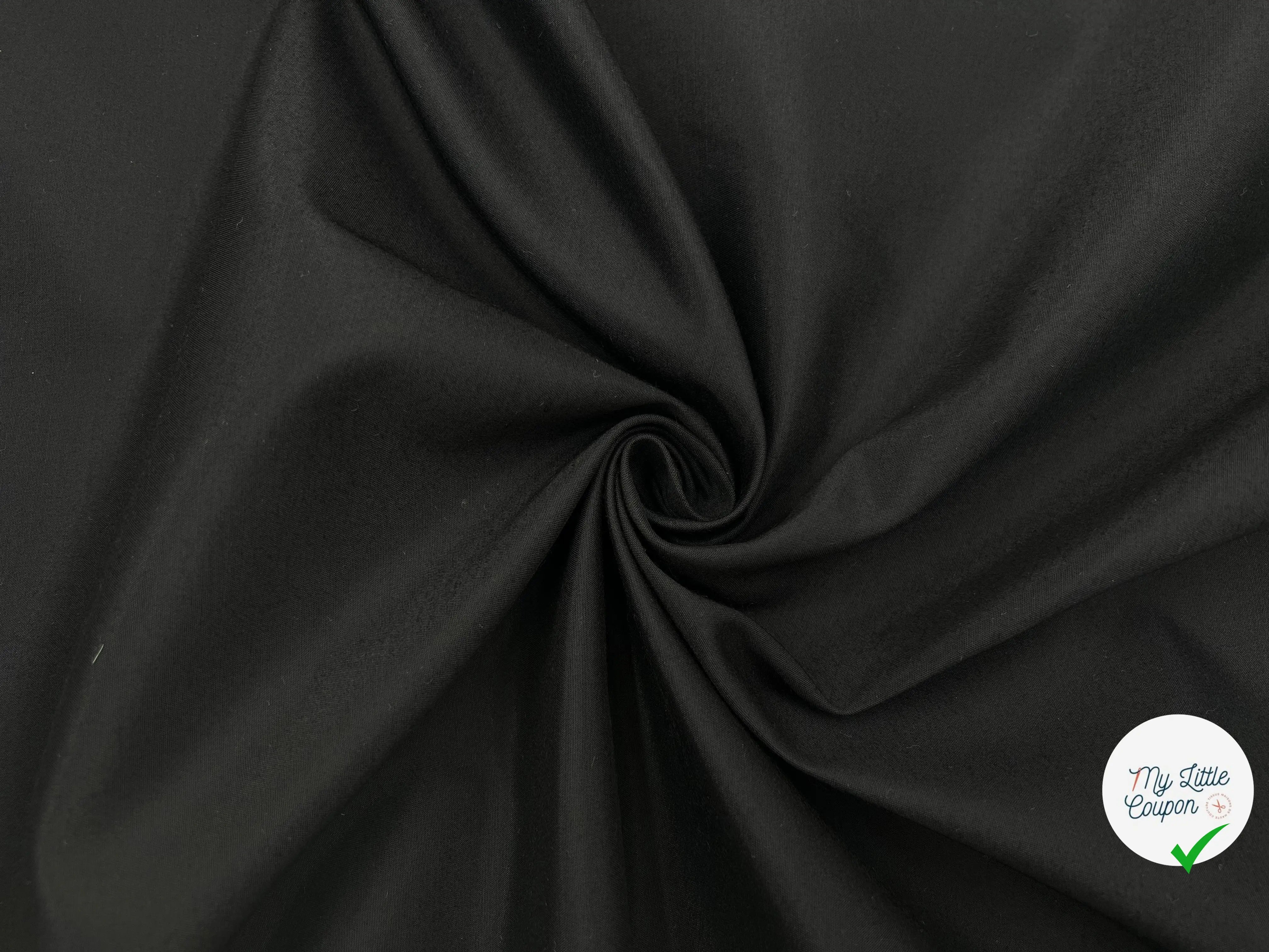 TOILE VISCOSE NOIRE - My Little Coupon - tissu - coudre