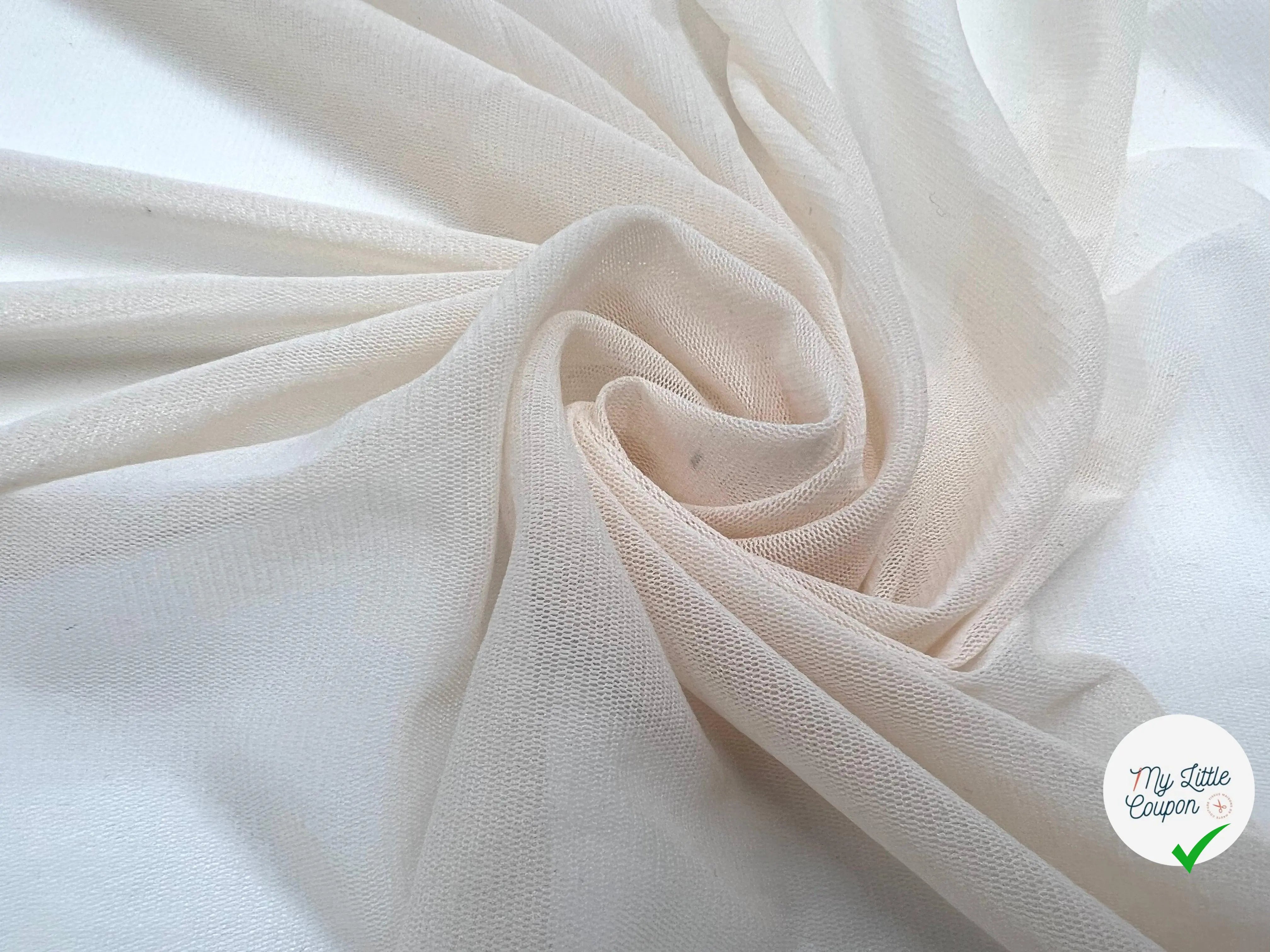 TULLE JERSEY SAUMON - My Little Coupon - tissu - coudre