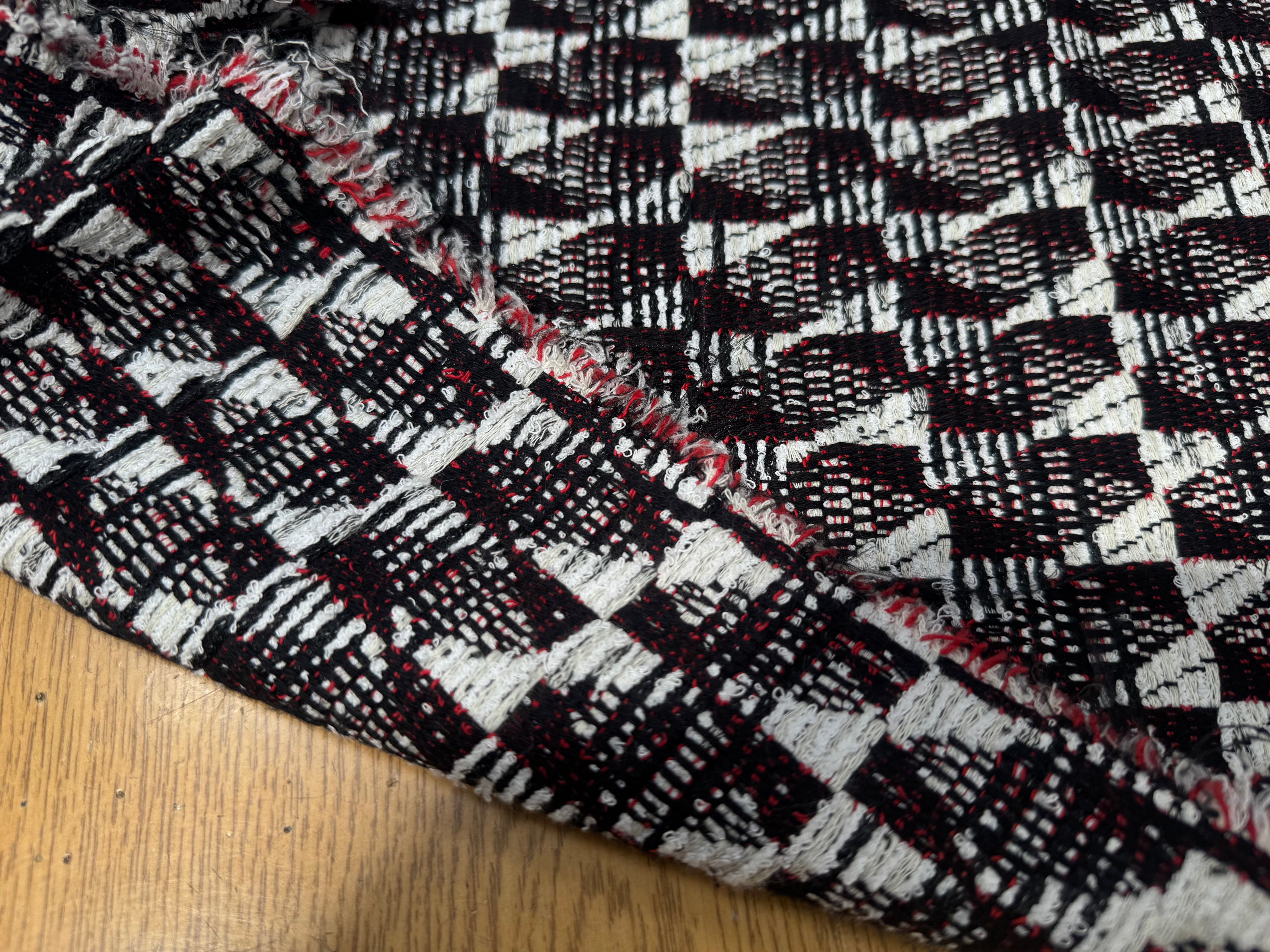 TWEED 100% COTON FORMES GEOMETRIQUES - My Little Coupon