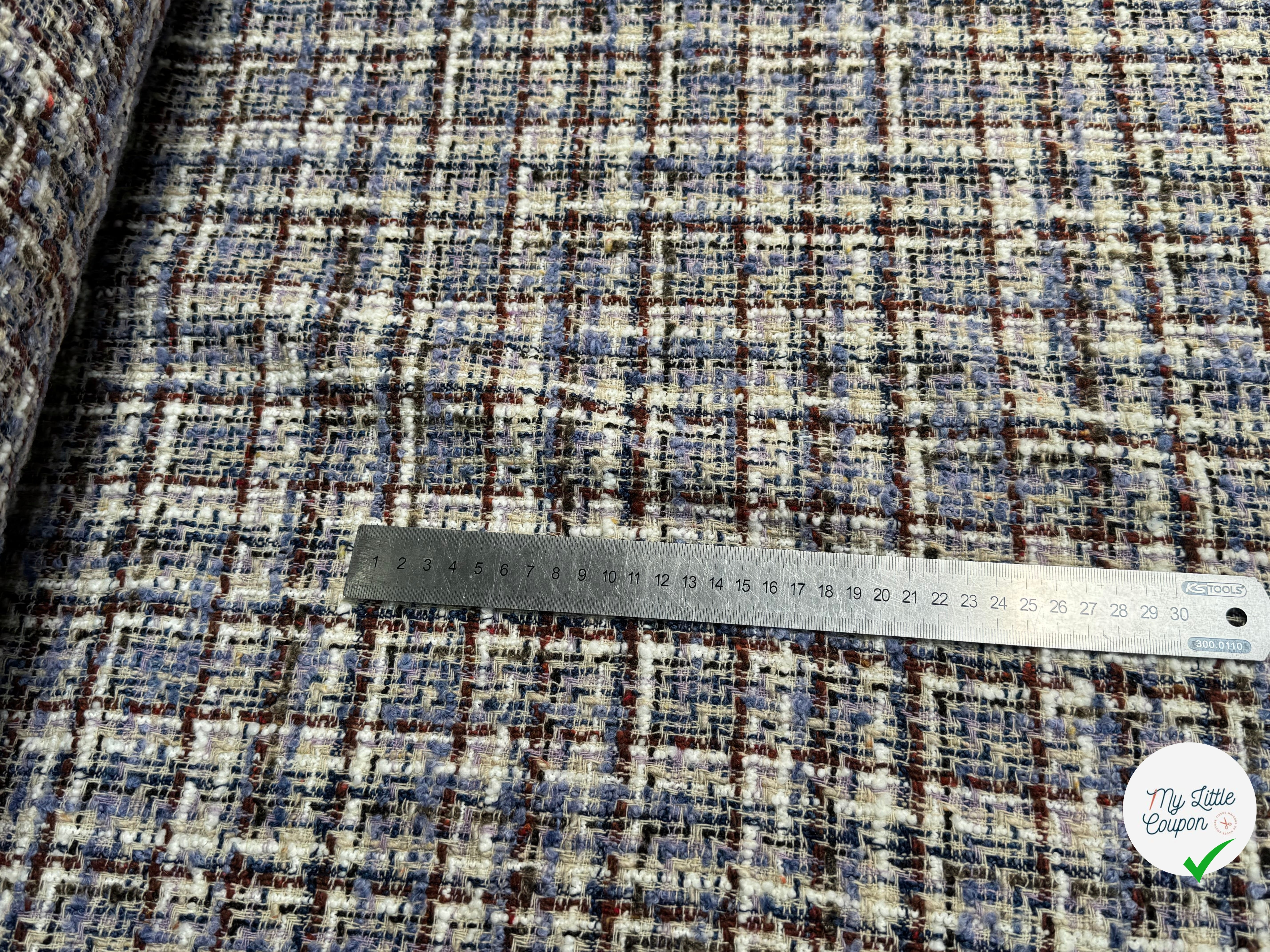 TWEED BOUCLETTE 31% LAINE MULTICO FAITRIVIA - My Little Coupon