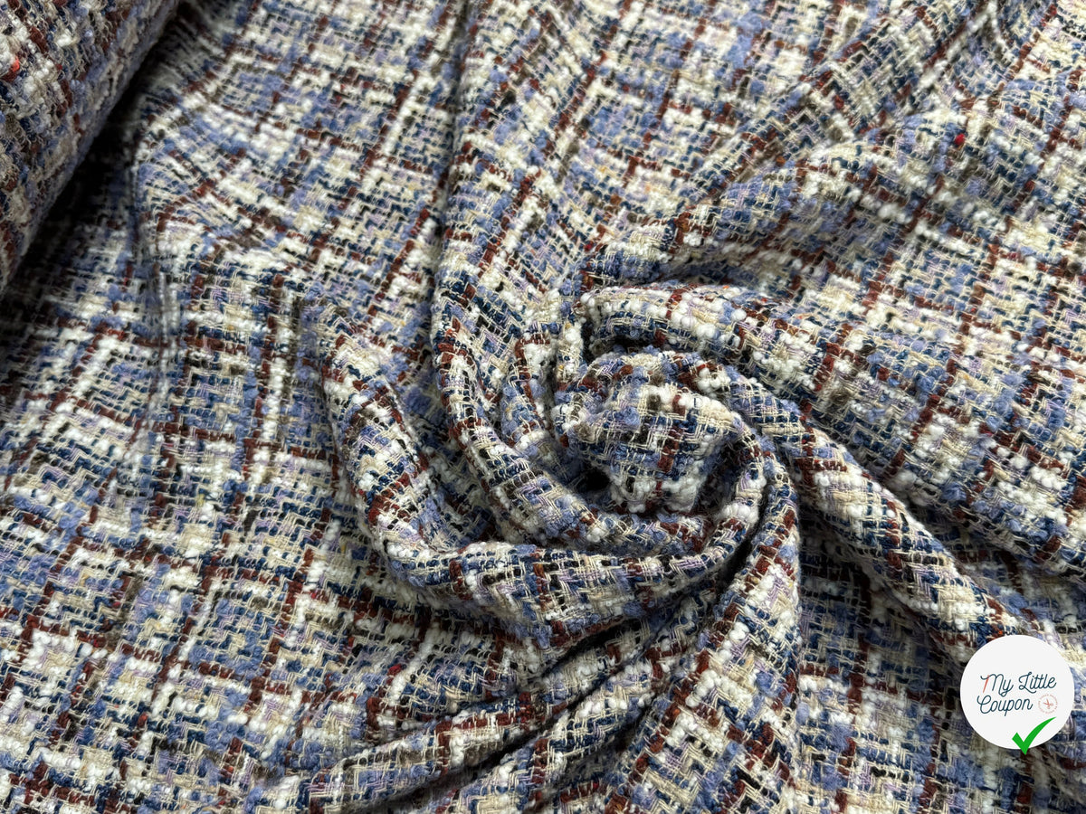 TWEED BOUCLETTE 31% LAINE MULTICO FAITRIVIA - My Little Coupon