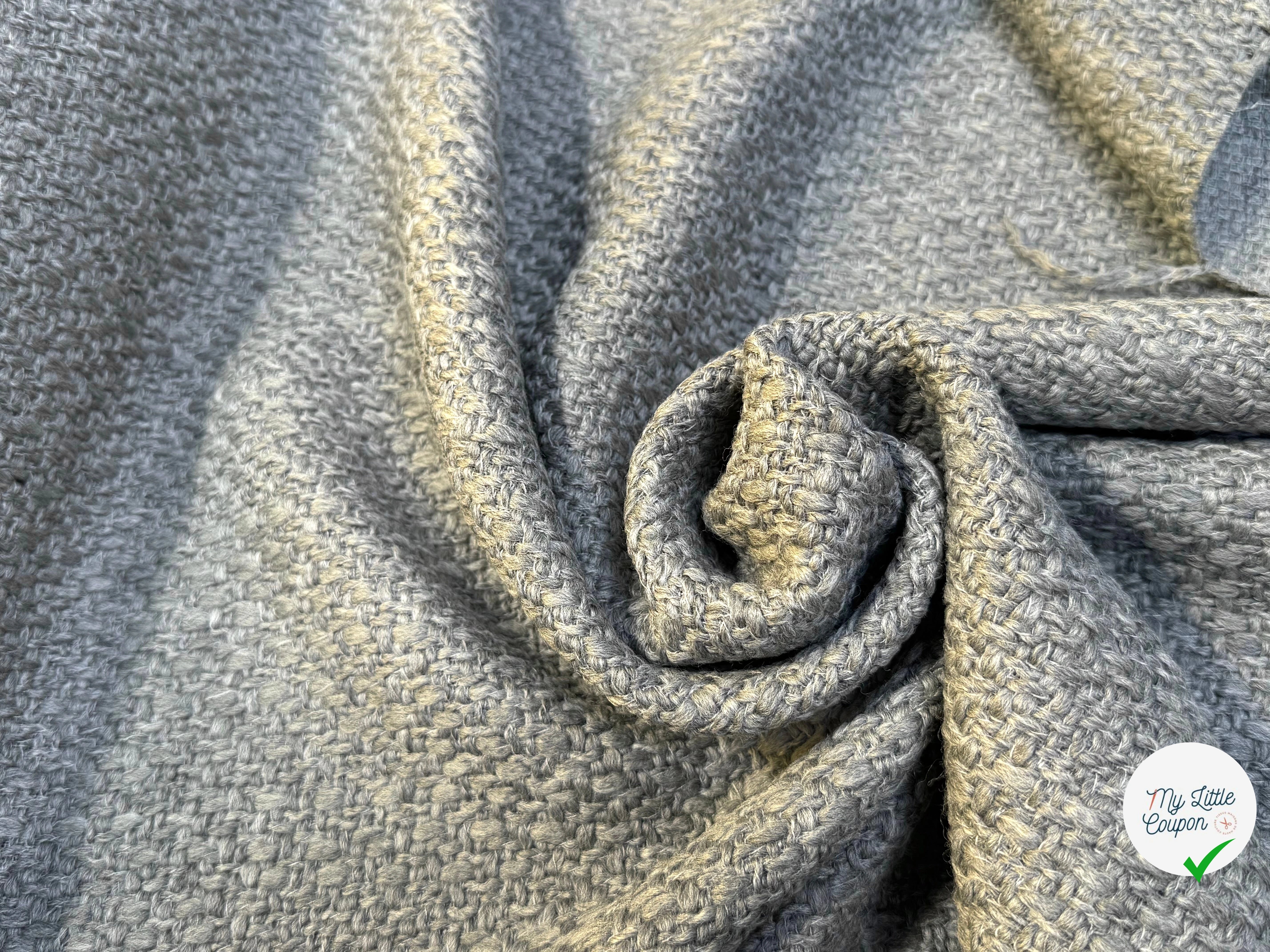 TWEED BOUCLETTE DE LAINE GRIS ULTRA BEAU - My Little Coupon