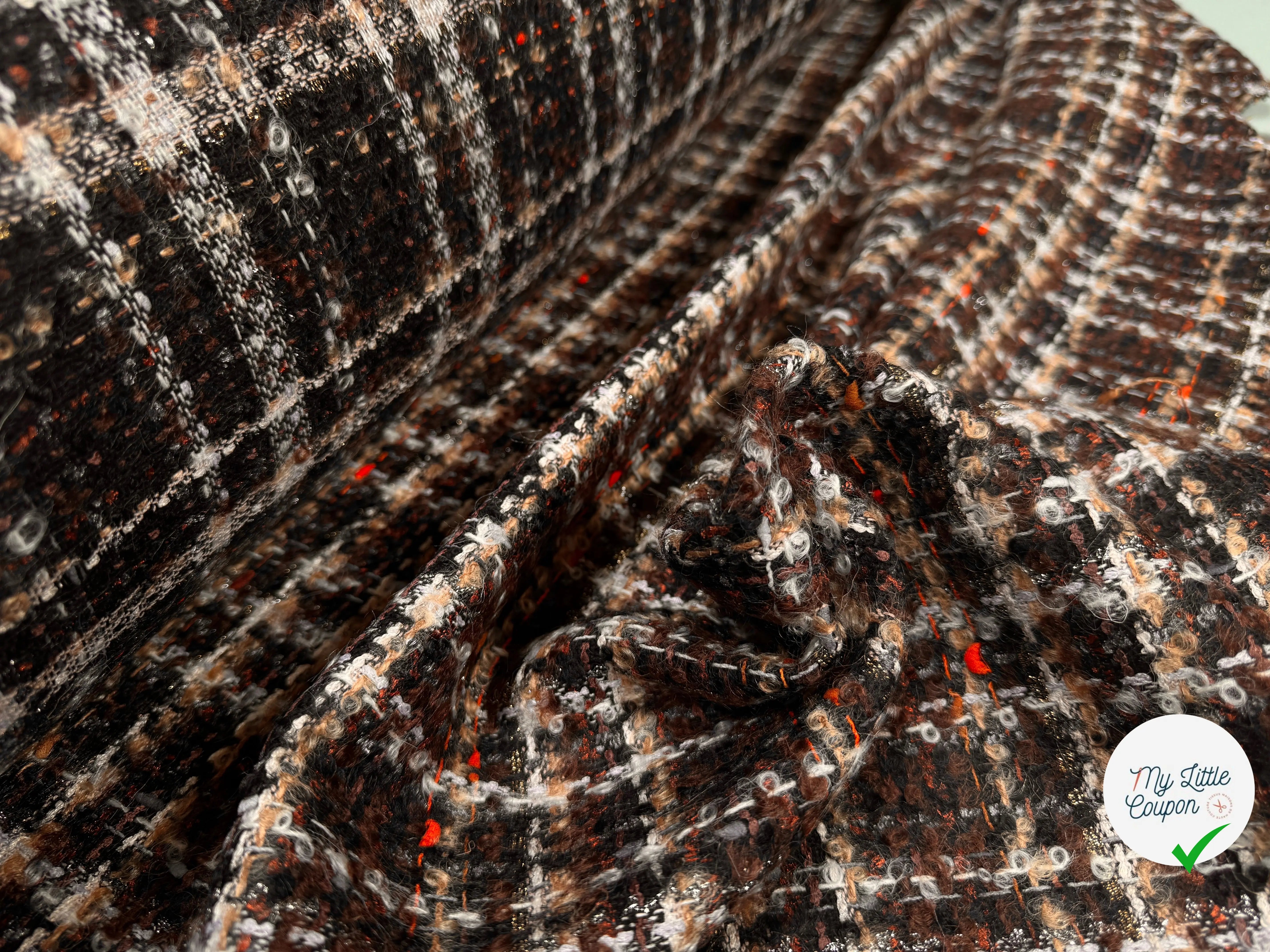 TWEED BOUCLETTE DE PRESTIGE MADE IN FRANCE - My Little Coupon