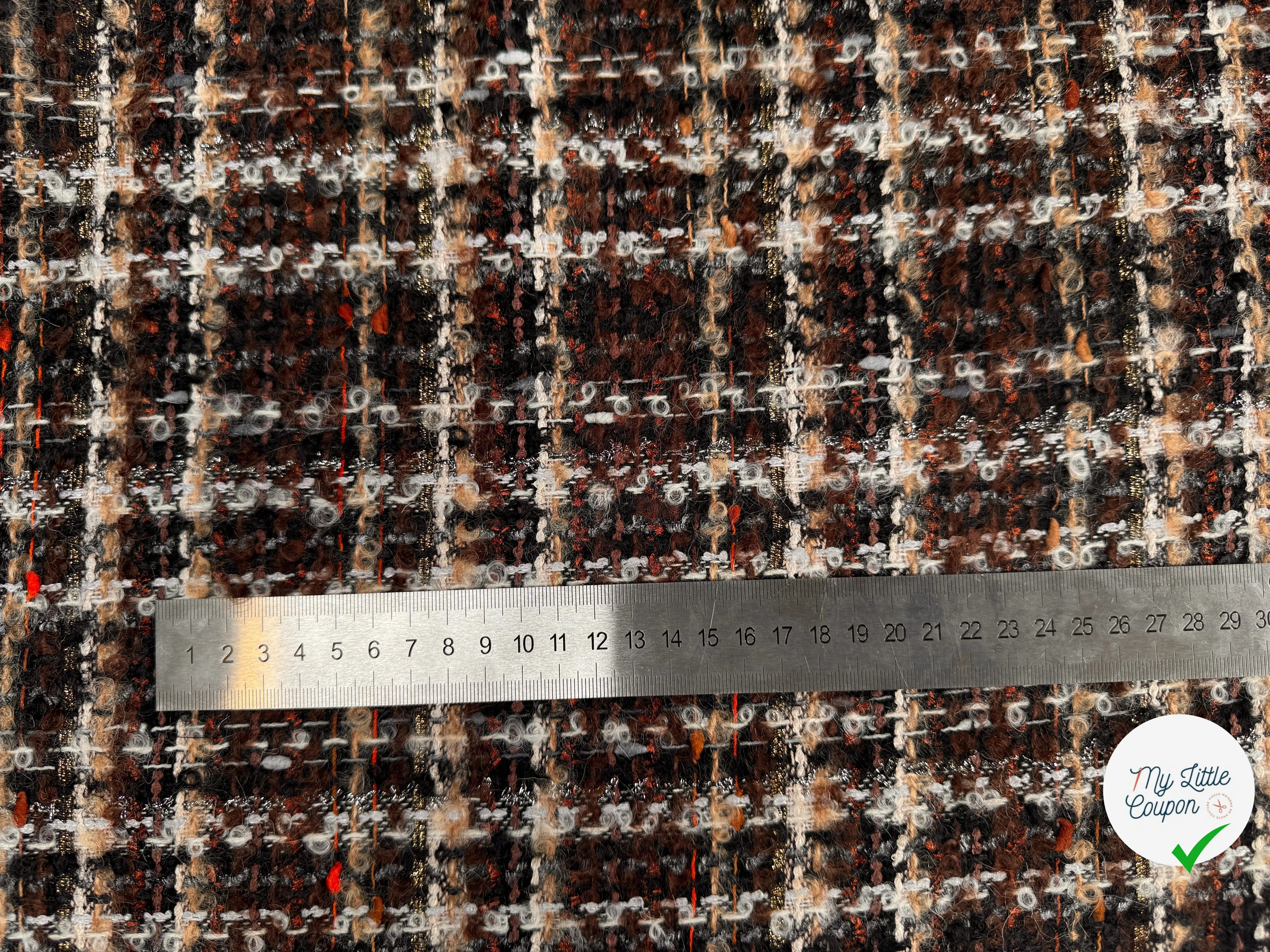 TWEED BOUCLETTE DE PRESTIGE MADE IN FRANCE - My Little Coupon