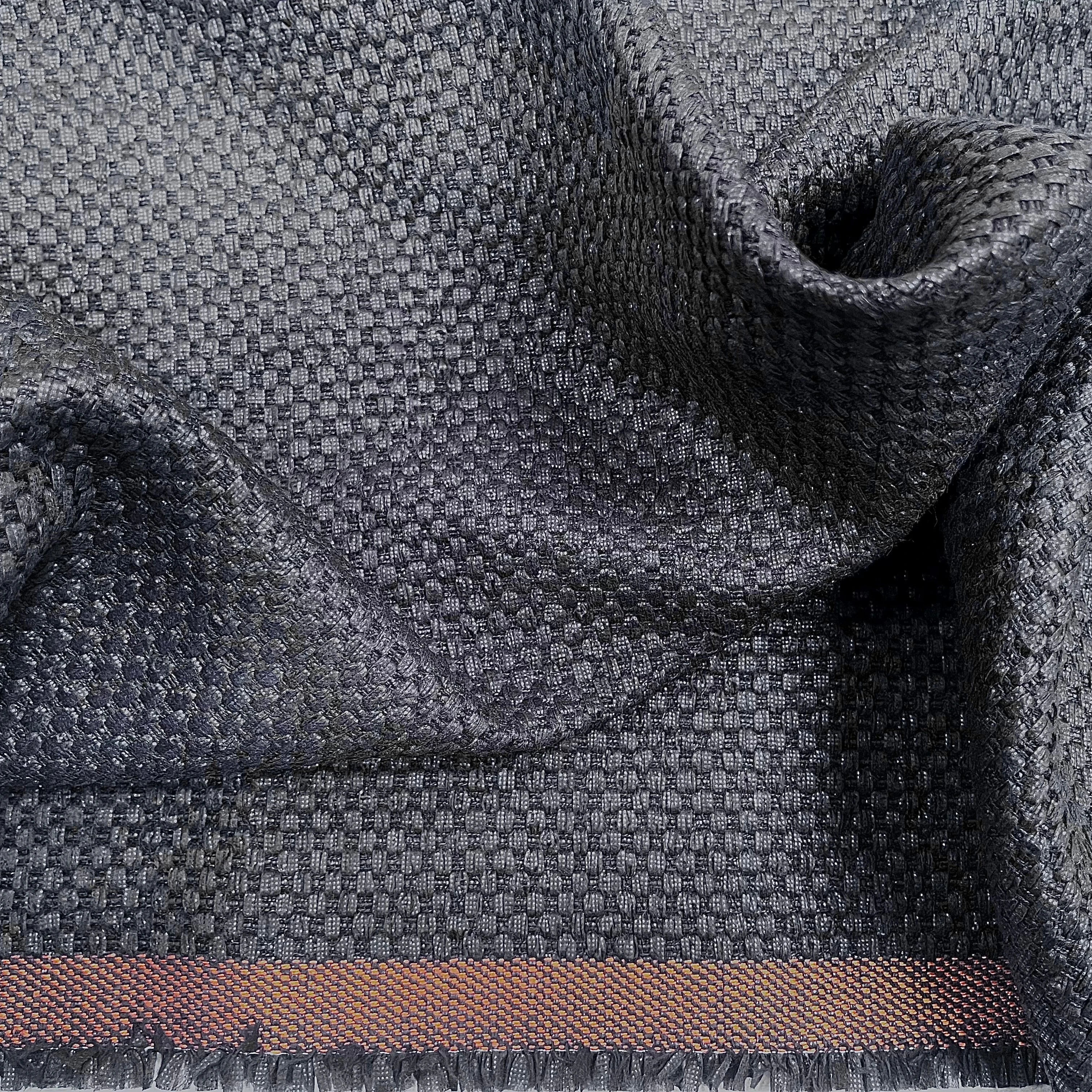 TWEED CANEVAS POLYCOTON MI SAISON NAVY PRESQUE NOIR - My Little Coupon