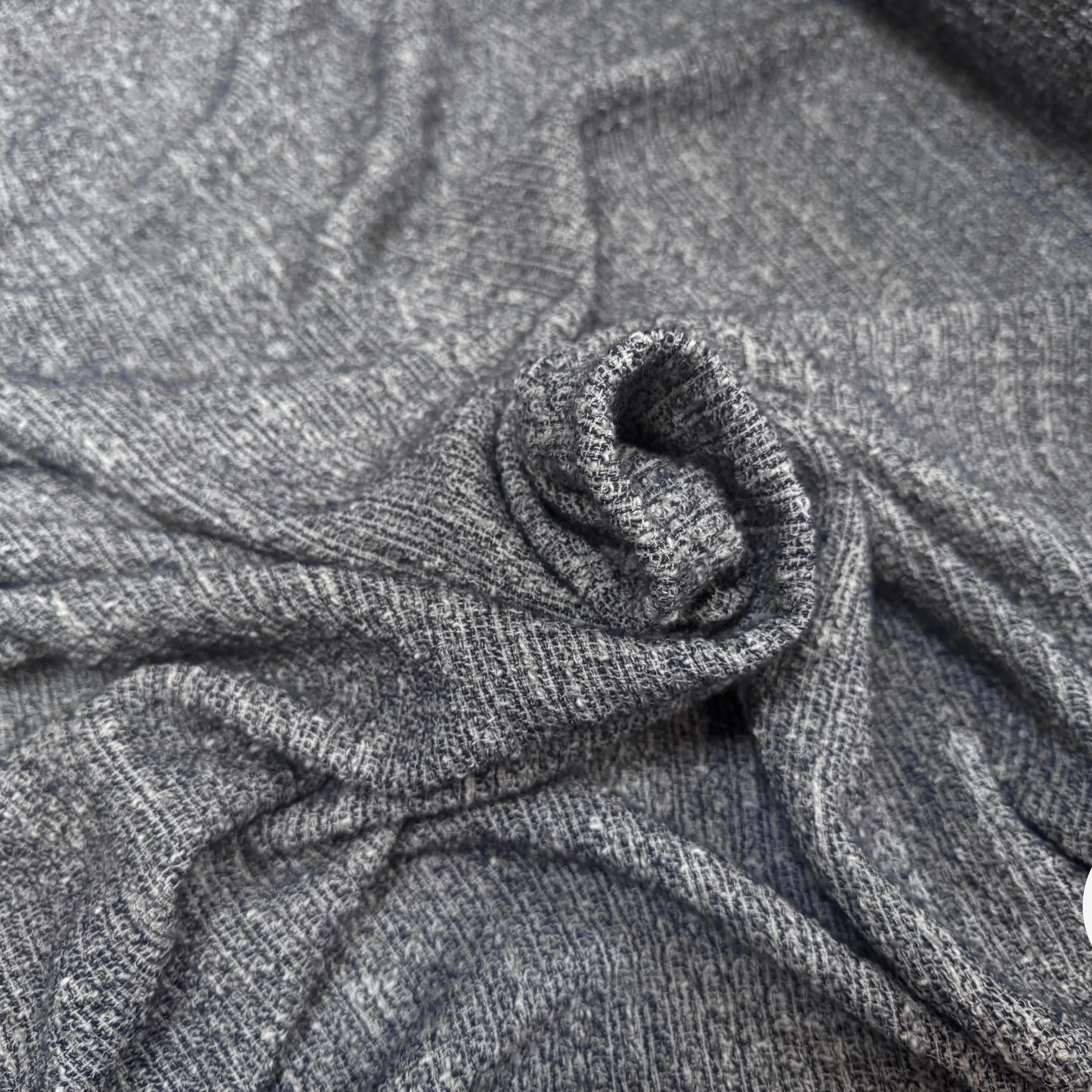 TWEED COTON FABRICATION ITALIE BLEU - My Little Coupon