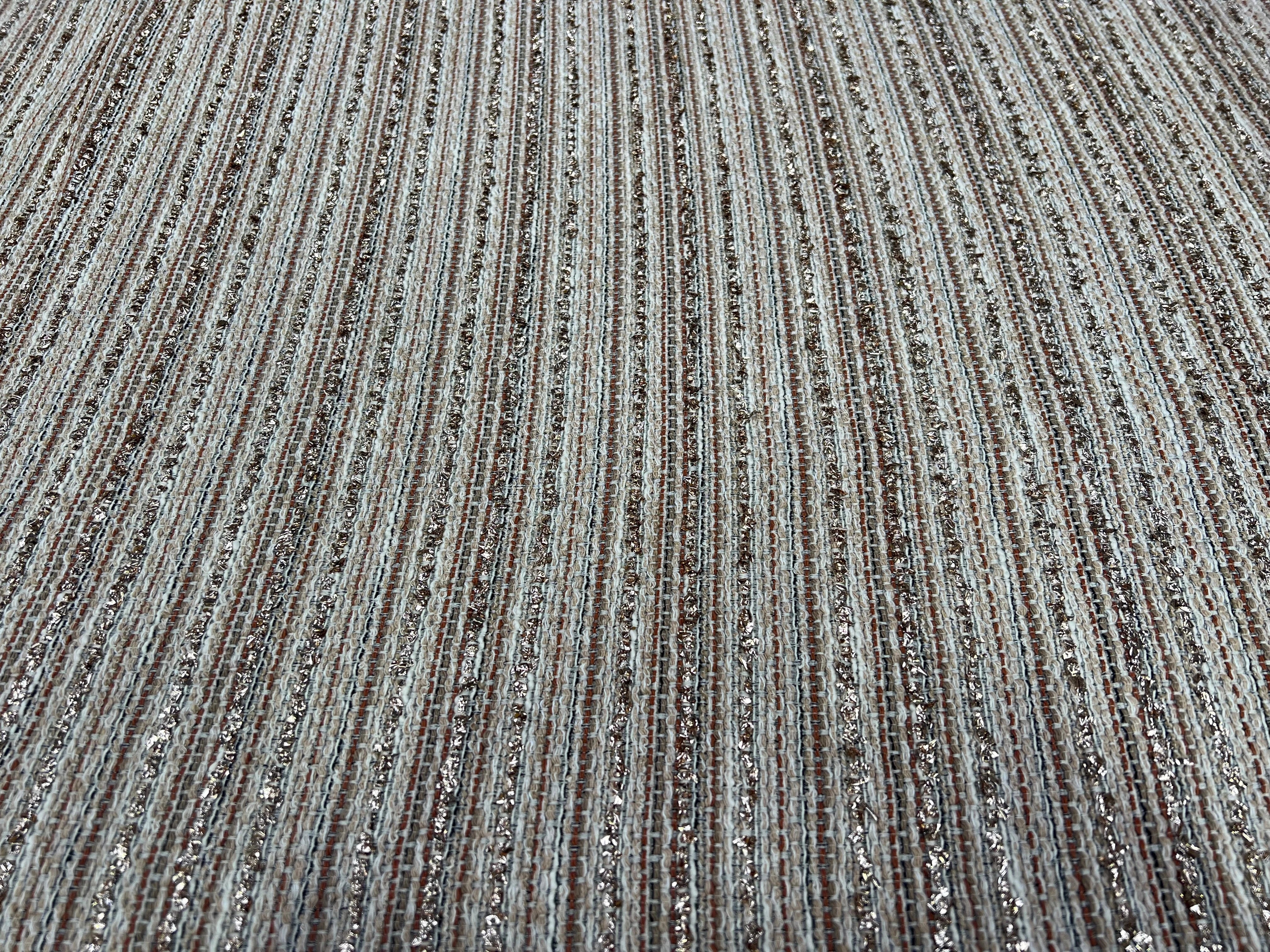 TWEED COTON LUREX DORÉ COULEUR D'AUTOMNE - My Little Coupon