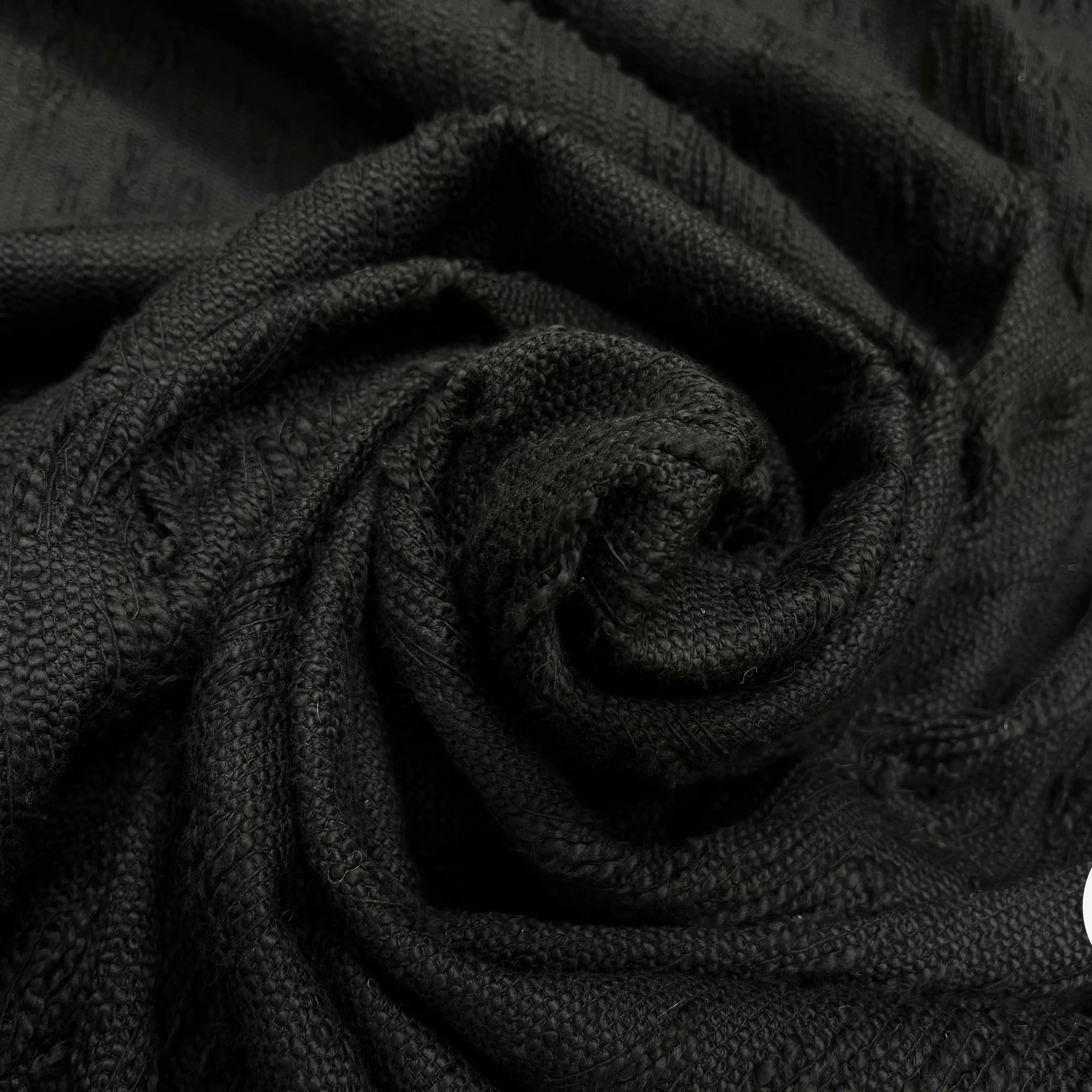 TWEED COTON NOIR GRUNG - My Little Coupon