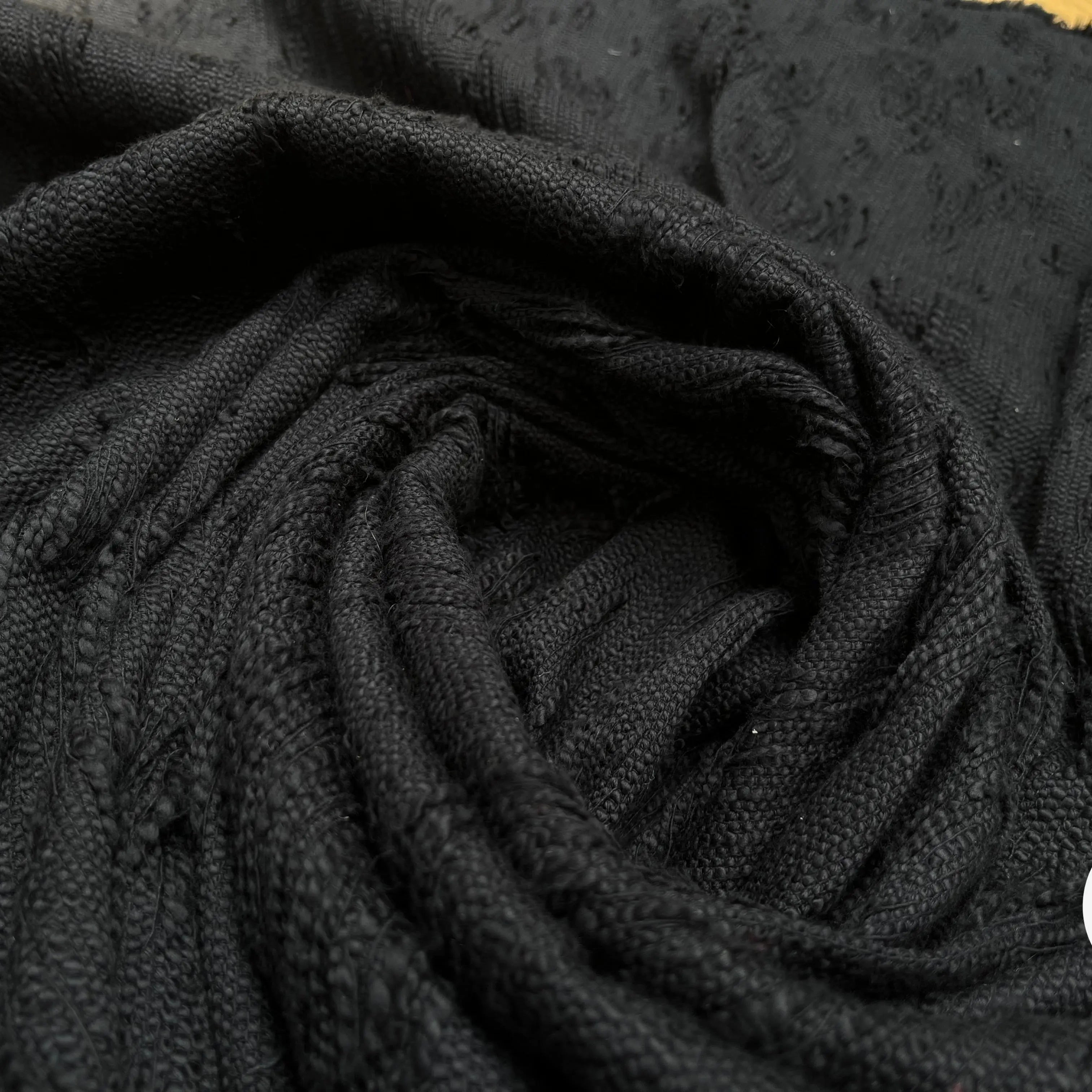 TWEED COTON NOIR GRUNG - My Little Coupon