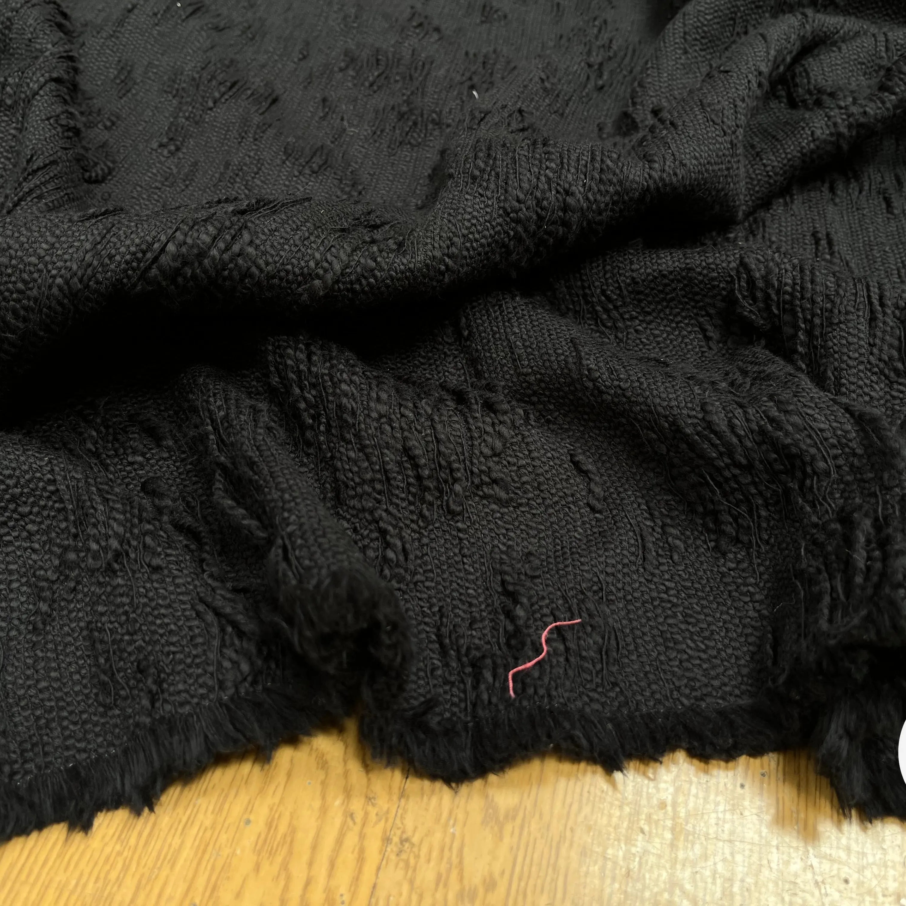 TWEED COTON NOIR GRUNG - My Little Coupon