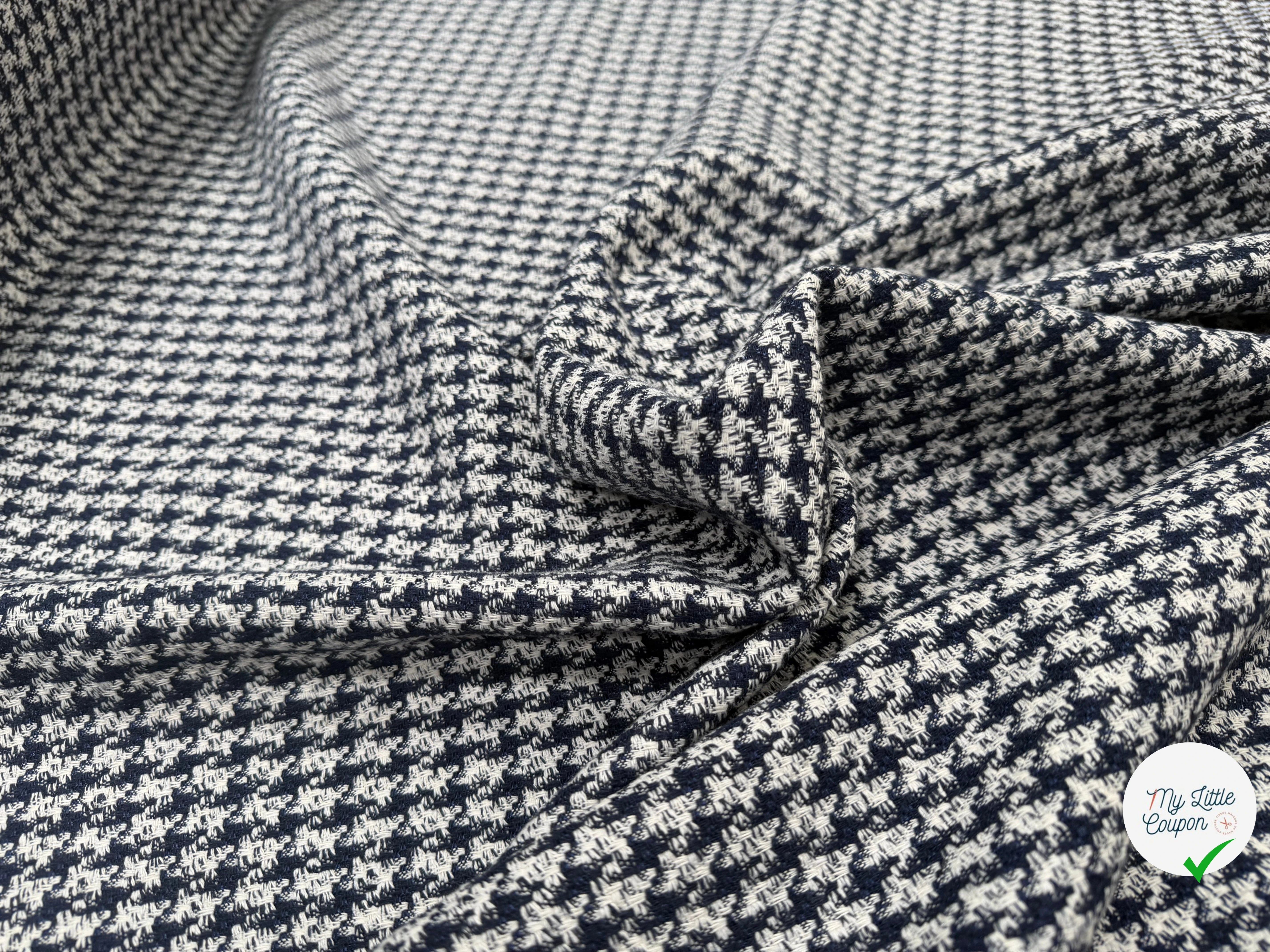 TWEED COTON PIED DE COQ - My Little Coupon