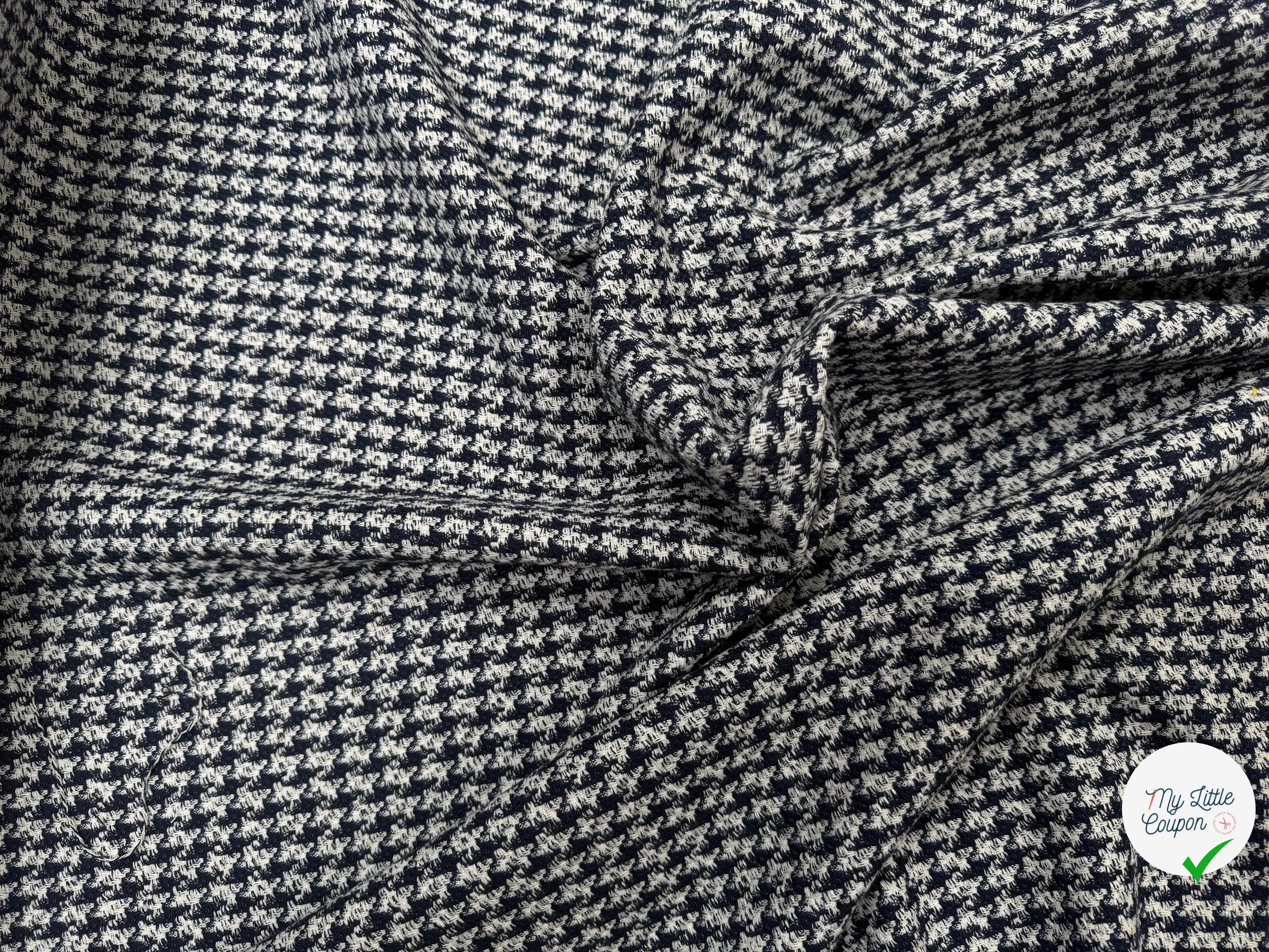 TWEED COTON PIED DE COQ - My Little Coupon