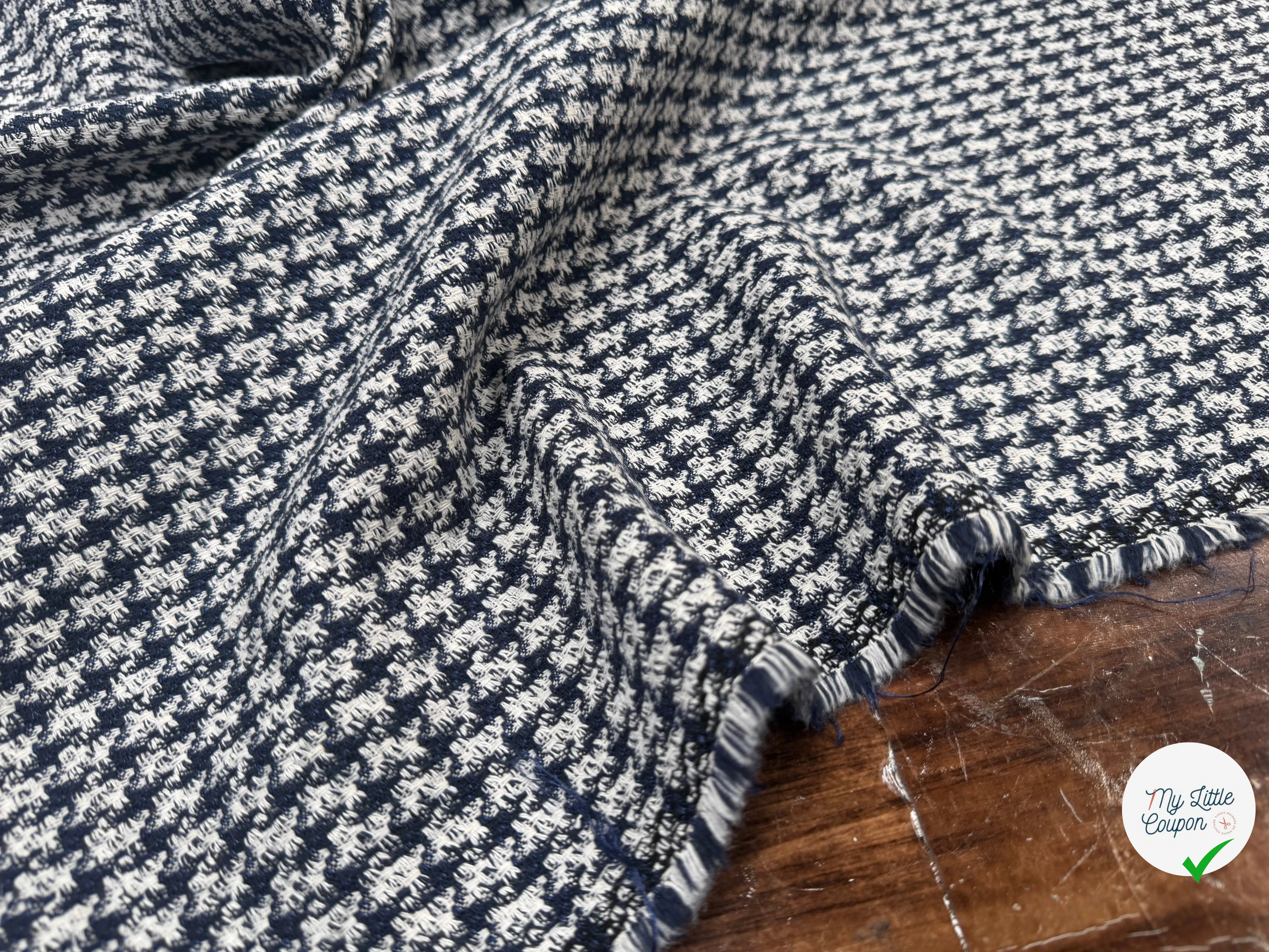 TWEED COTON PIED DE COQ - My Little Coupon