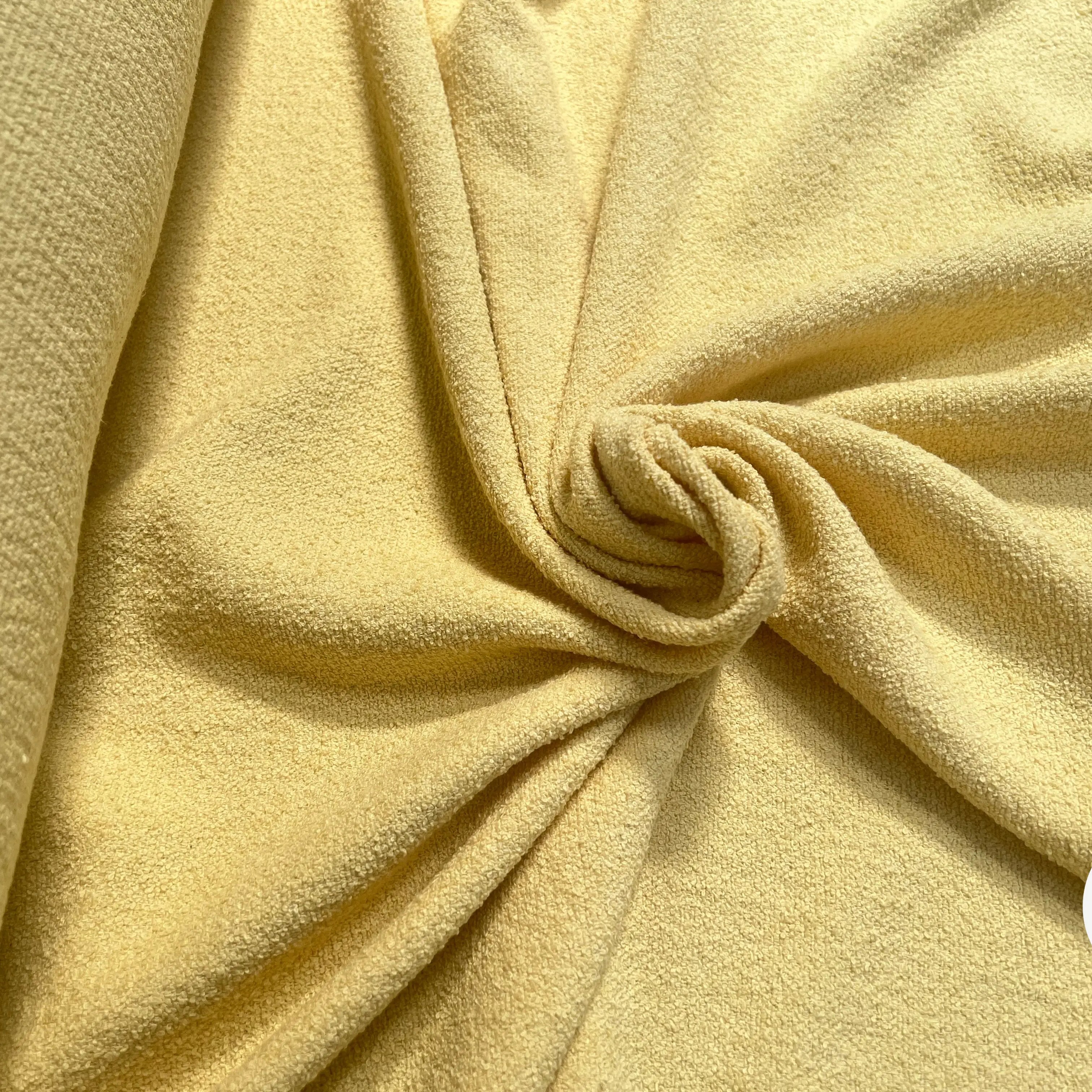 TWEED COTON PRINTEMPS JAUNE BÉBÉ UNI - My Little Coupon