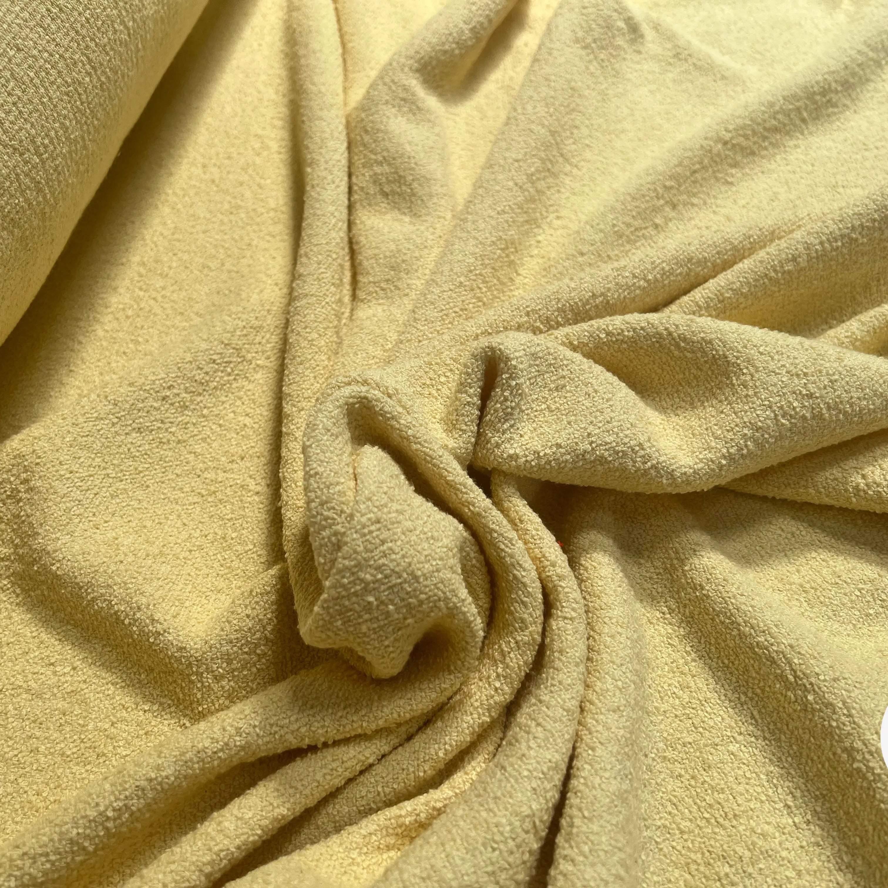 TWEED COTON PRINTEMPS JAUNE BÉBÉ UNI - My Little Coupon