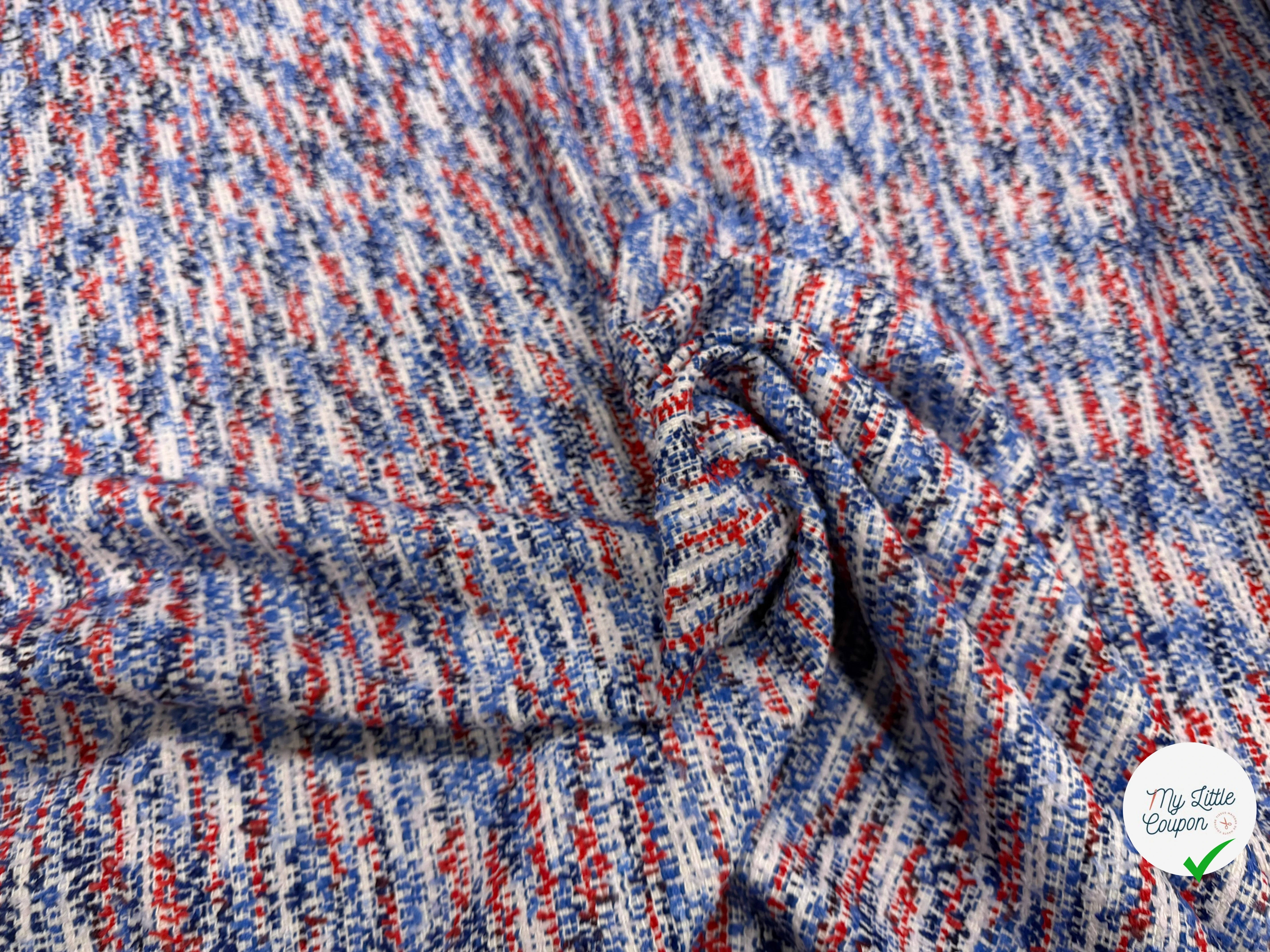 TWEED COTON TAILLEUR MI SAISON - My Little Coupon