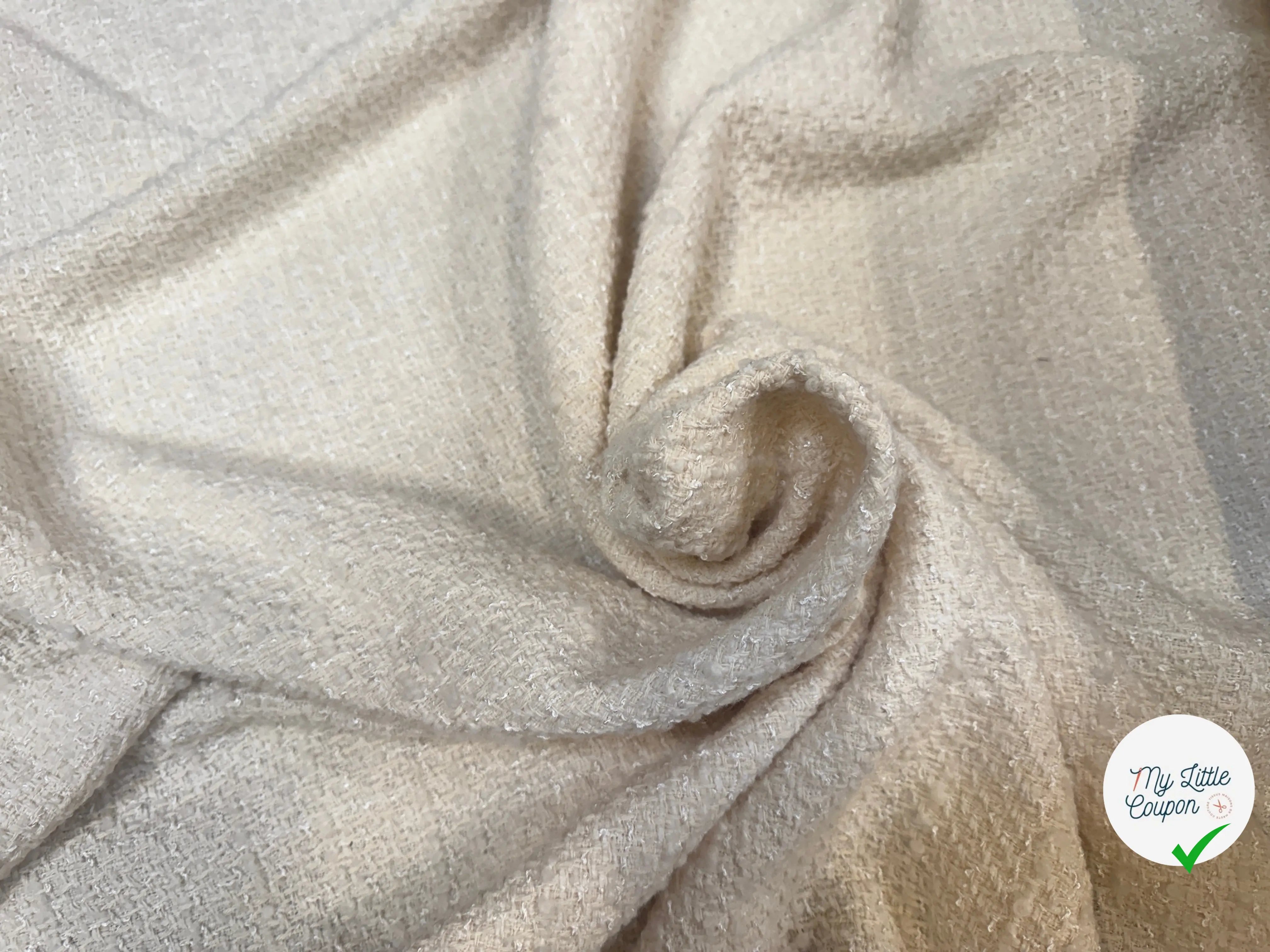 TWEED CRÈME COTON - My Little Coupon