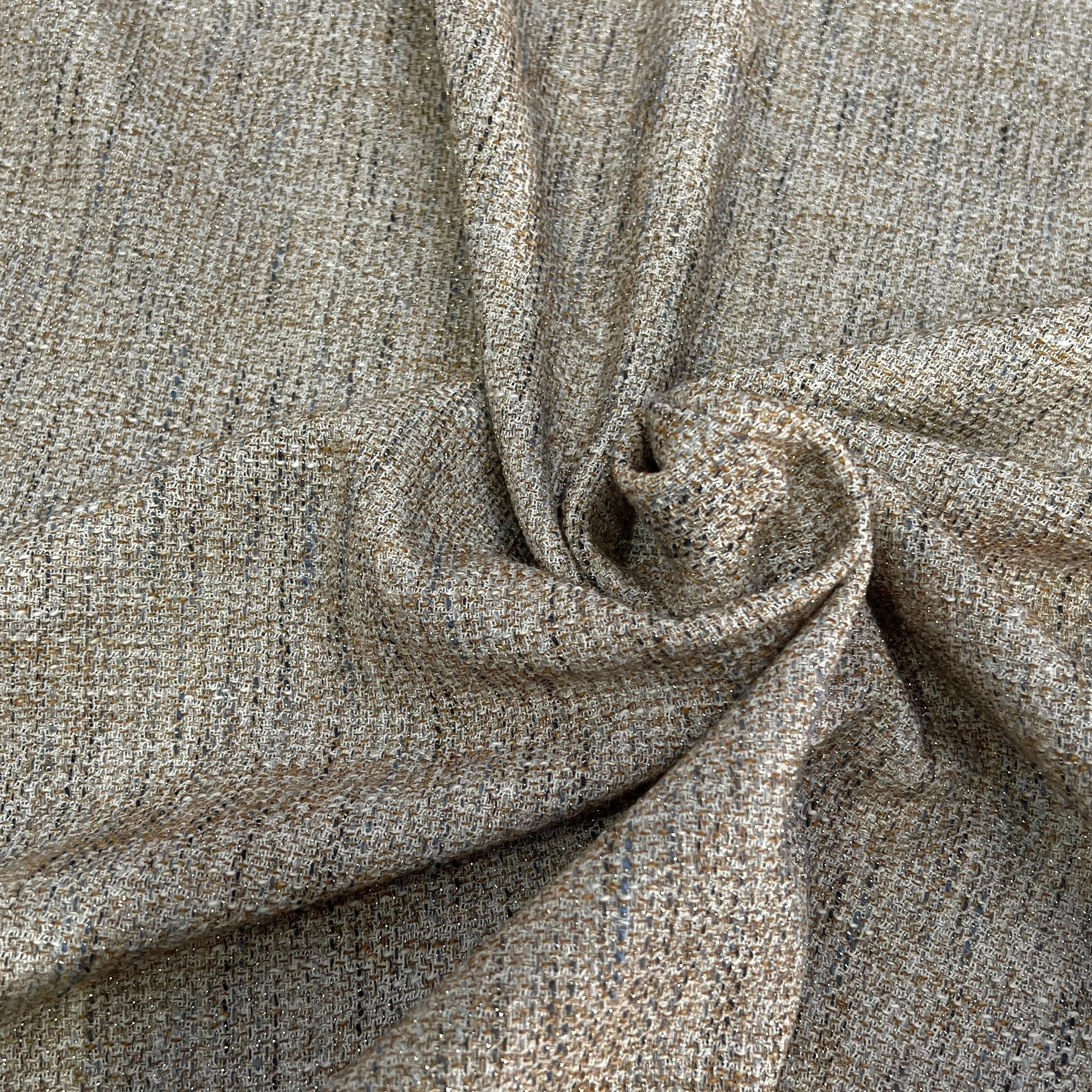 TWEED DE COTON BEIGE 5% MÉTAL 80% CO - My Little Coupon