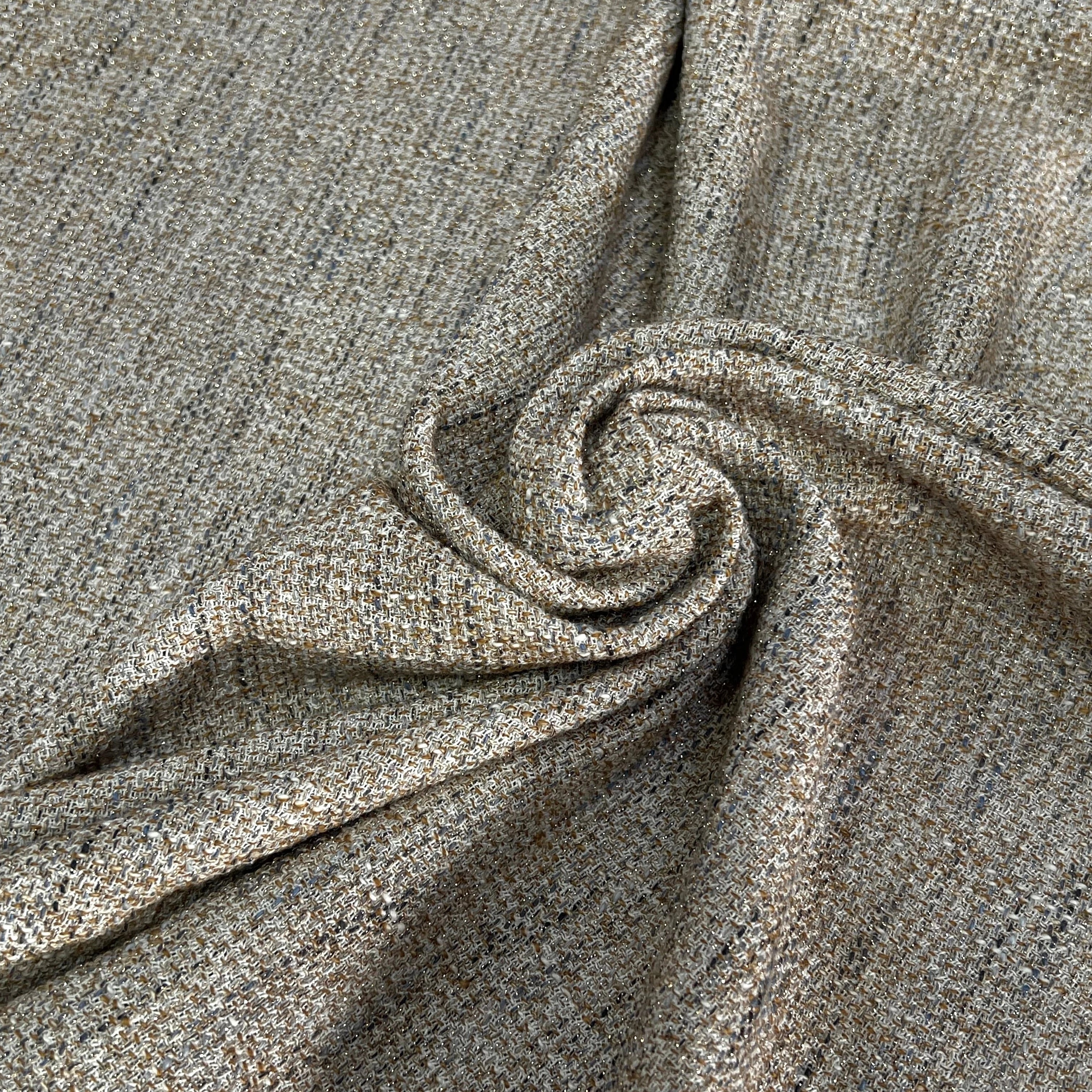 TWEED DE COTON BEIGE 5% MÉTAL 80% CO - My Little Coupon