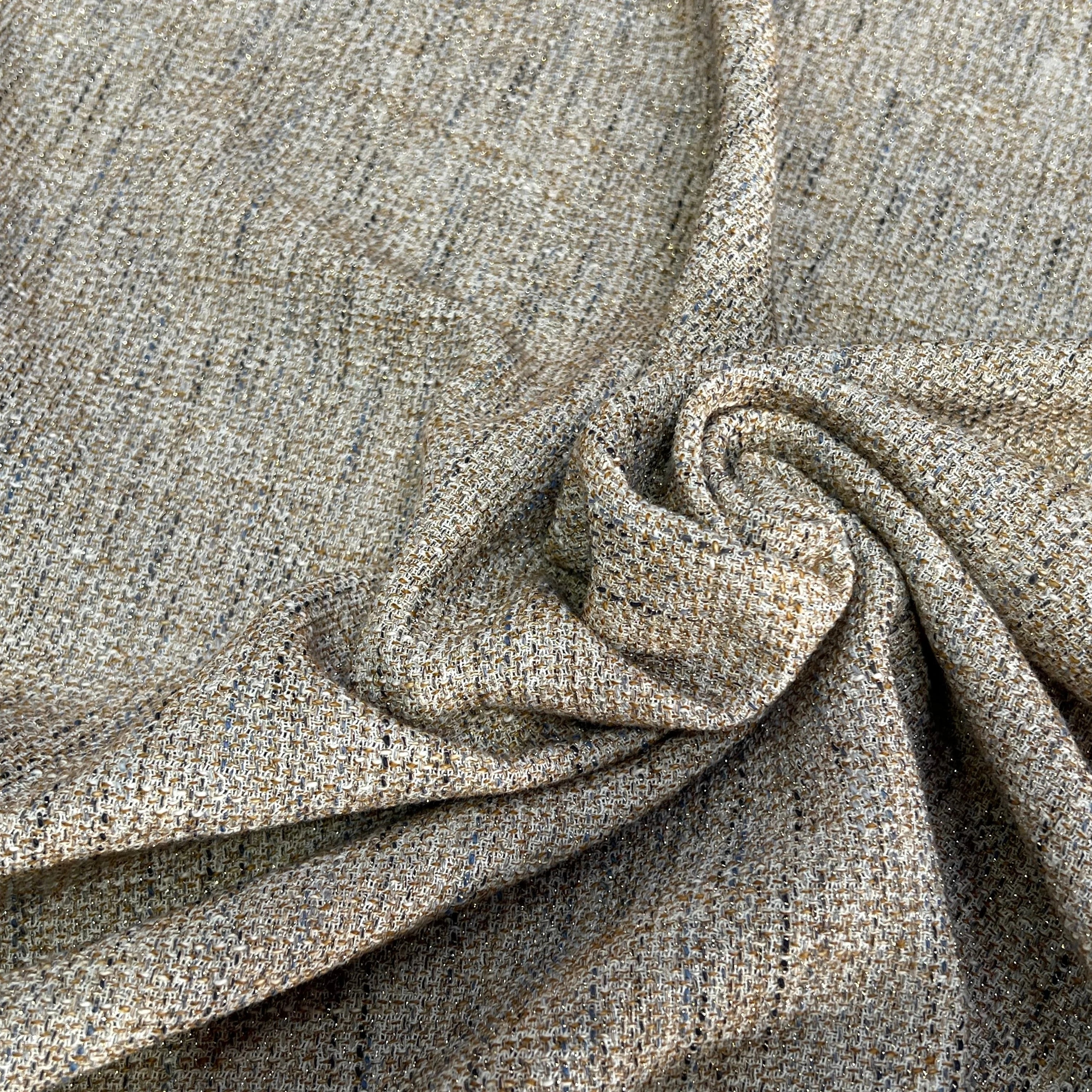 TWEED DE COTON BEIGE 5% MÉTAL 80% CO - My Little Coupon