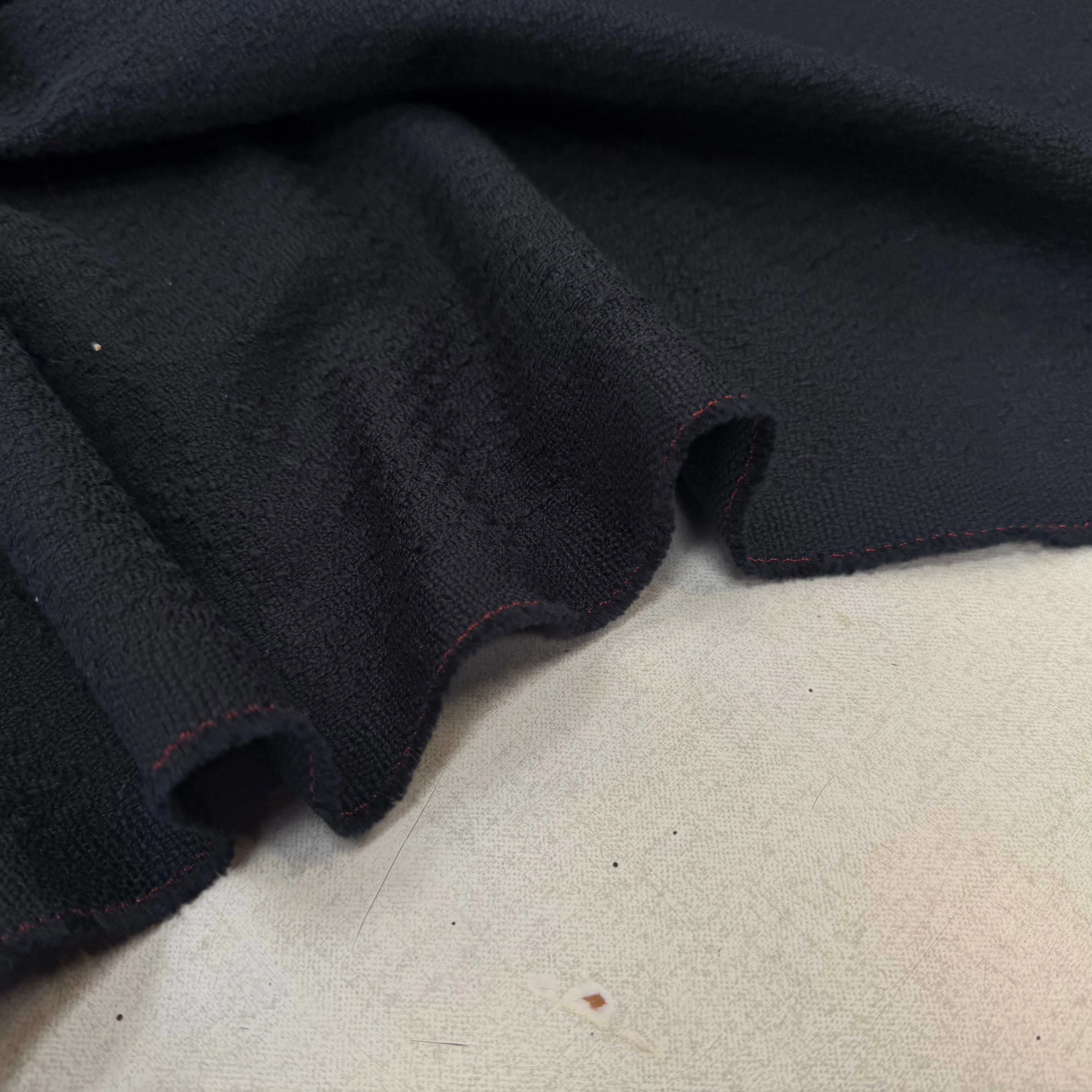 TWEED DE COTON NAVY - My Little Coupon