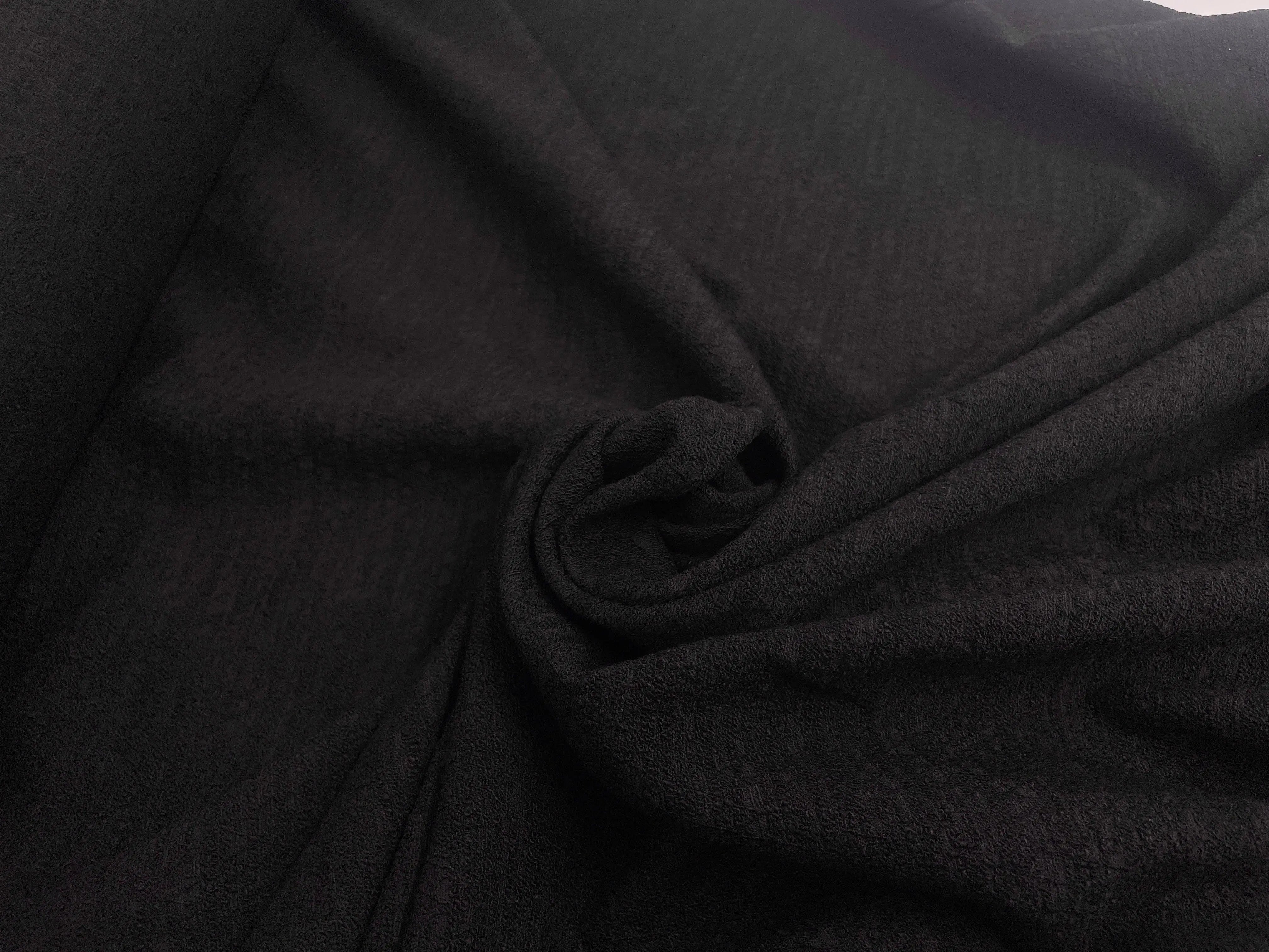 TWEED DE COTON STRETCH NOIR - My Little Coupon - tissu - coudre