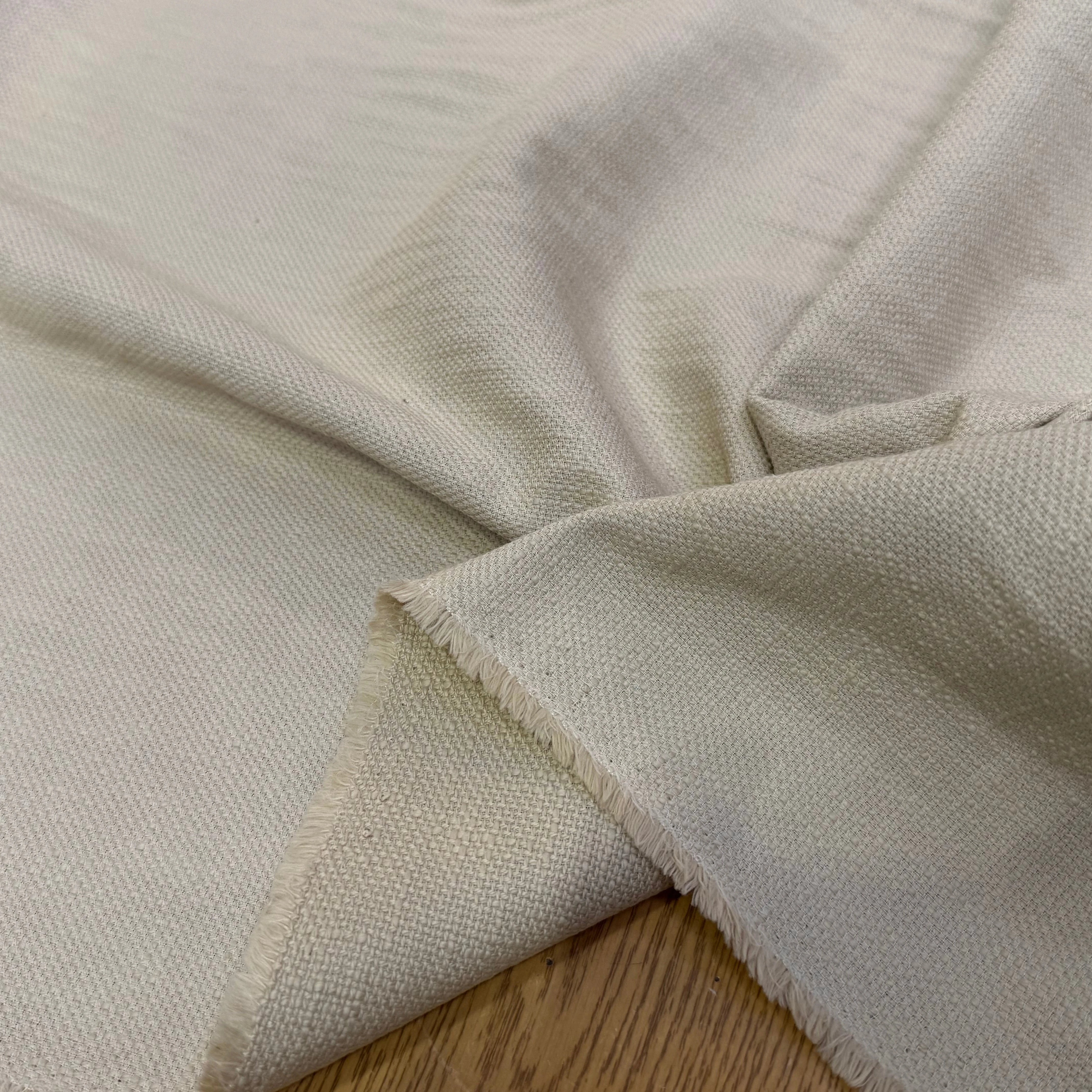 TWEED DE COTON TRICOT RUSTIQUE ÉCRU - My Little Coupon