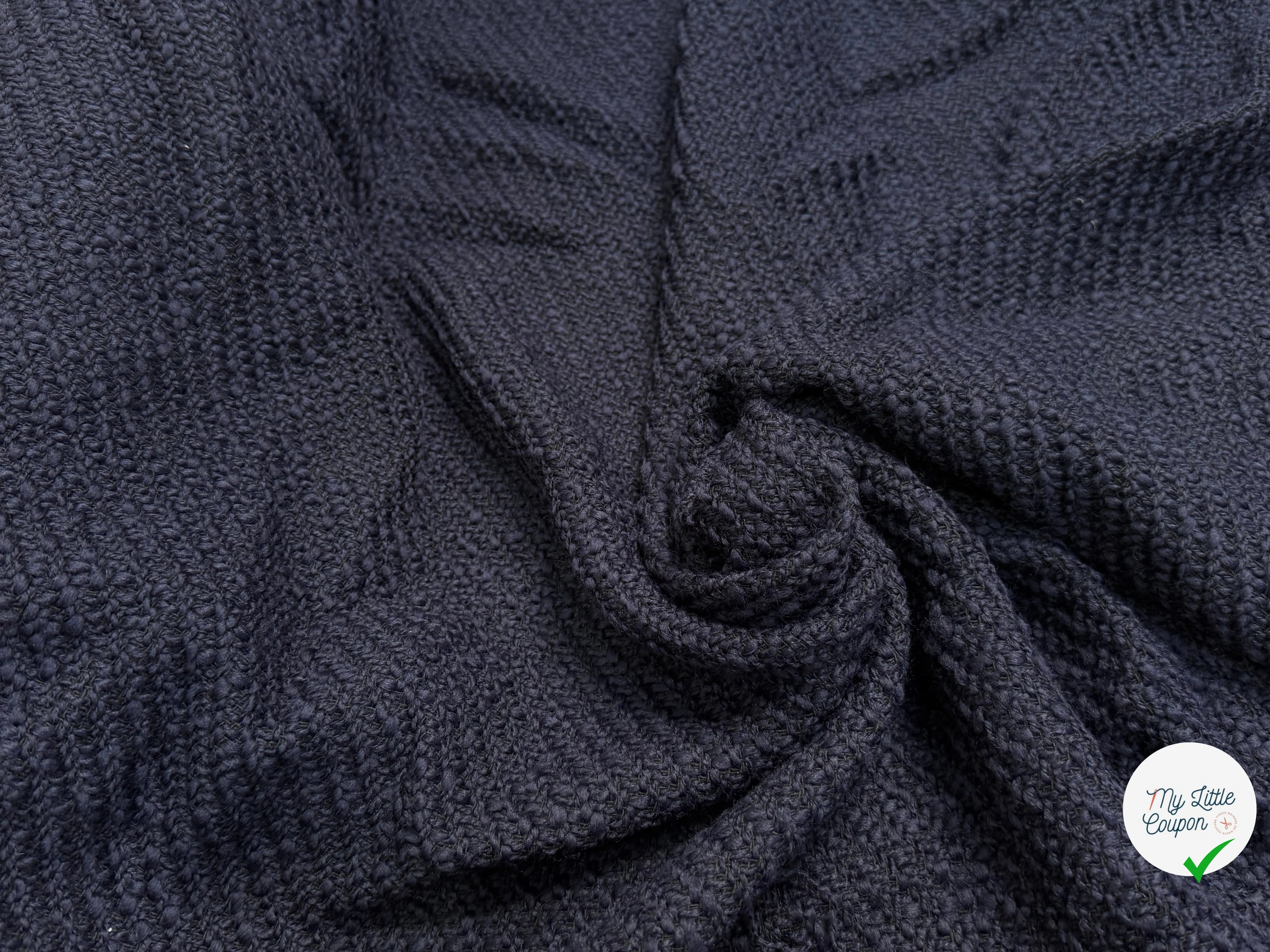 TWEED DE LAINE BOUCLETTE ULTRA BEAU MARINE - My Little Coupon
