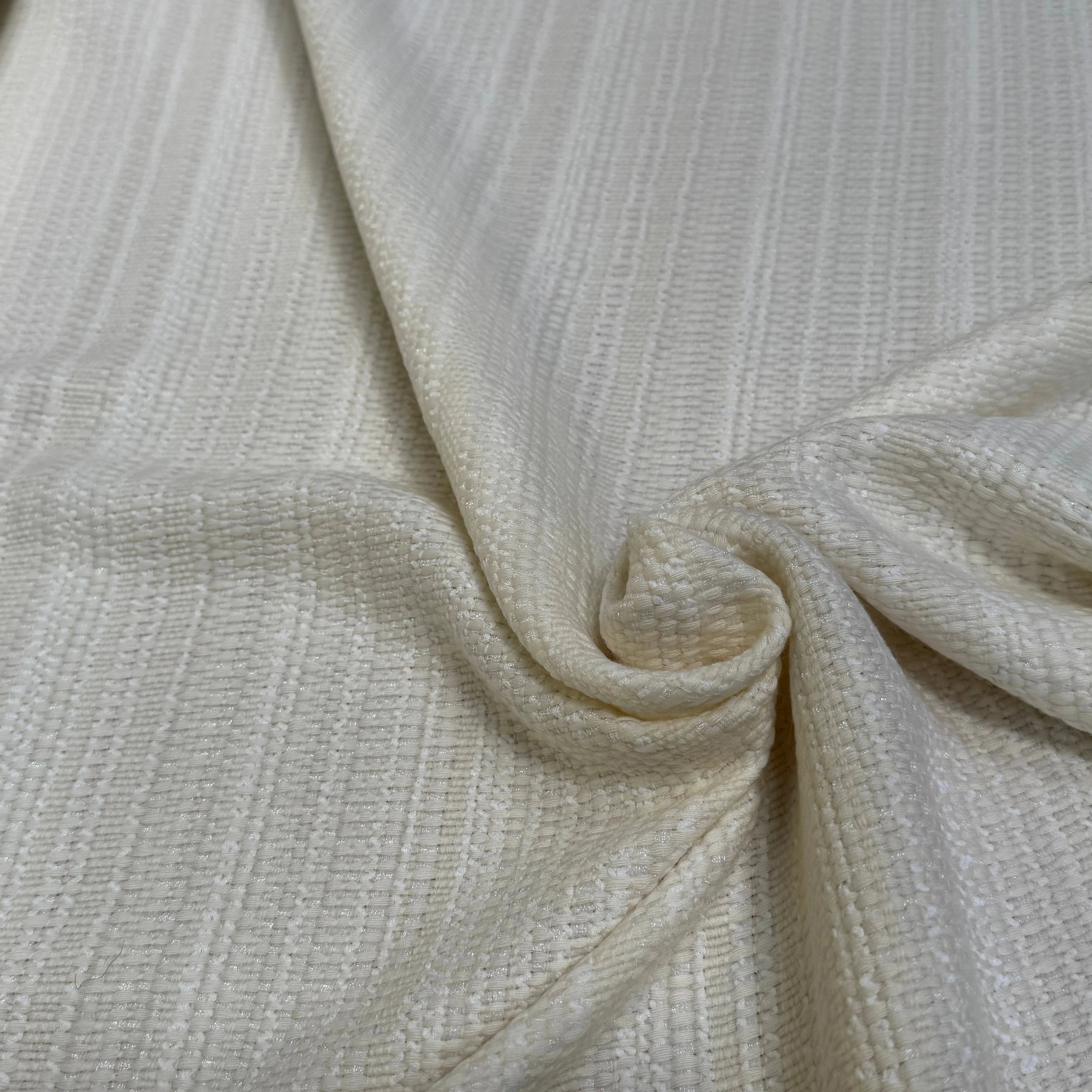 TWEED DE LAINE POLYAMIDE BLANC CASSÉ 63% LAINE - My Little Coupon