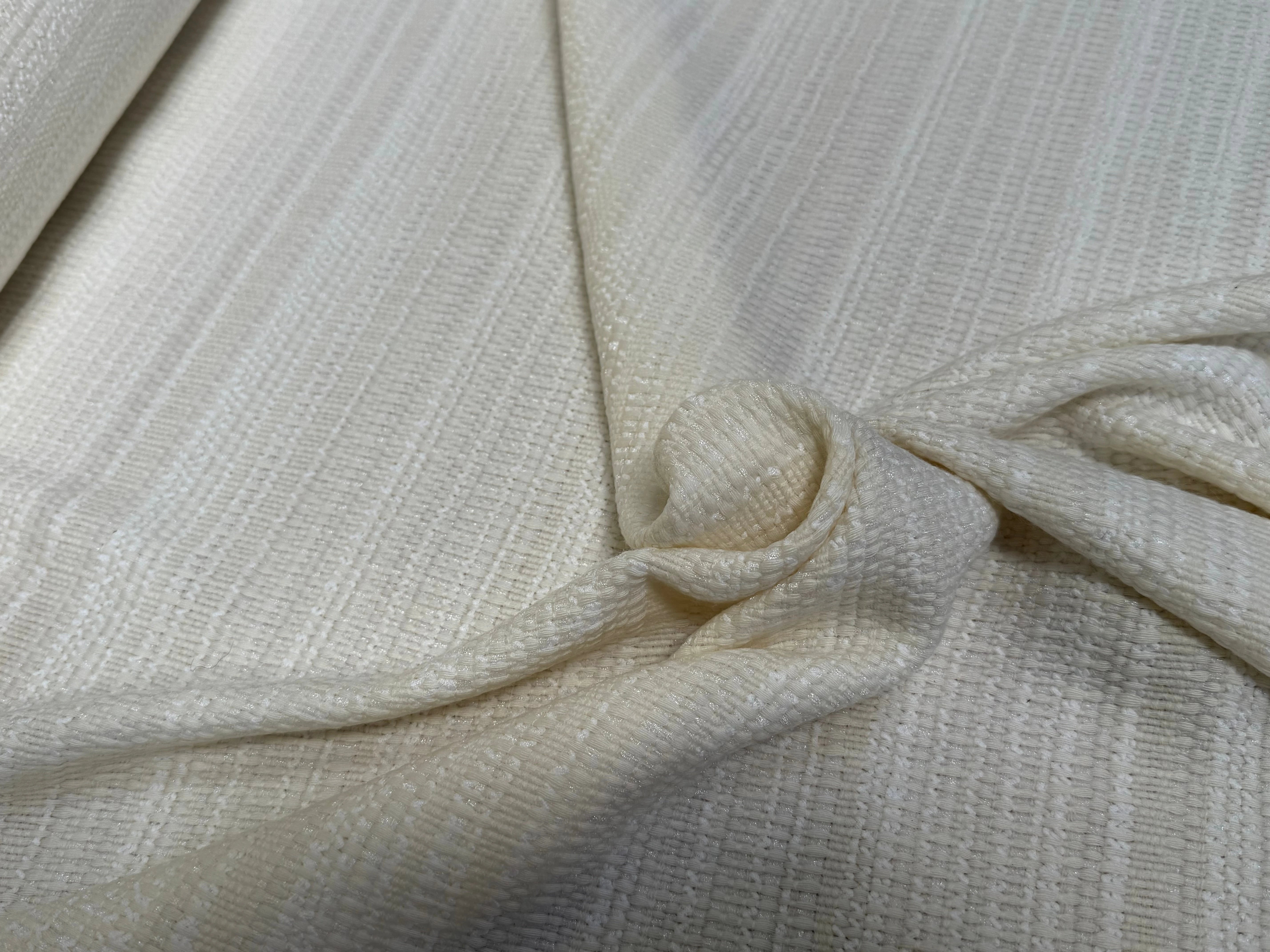 TWEED DE LAINE POLYAMIDE BLANC CASSÉ 63% LAINE - My Little Coupon
