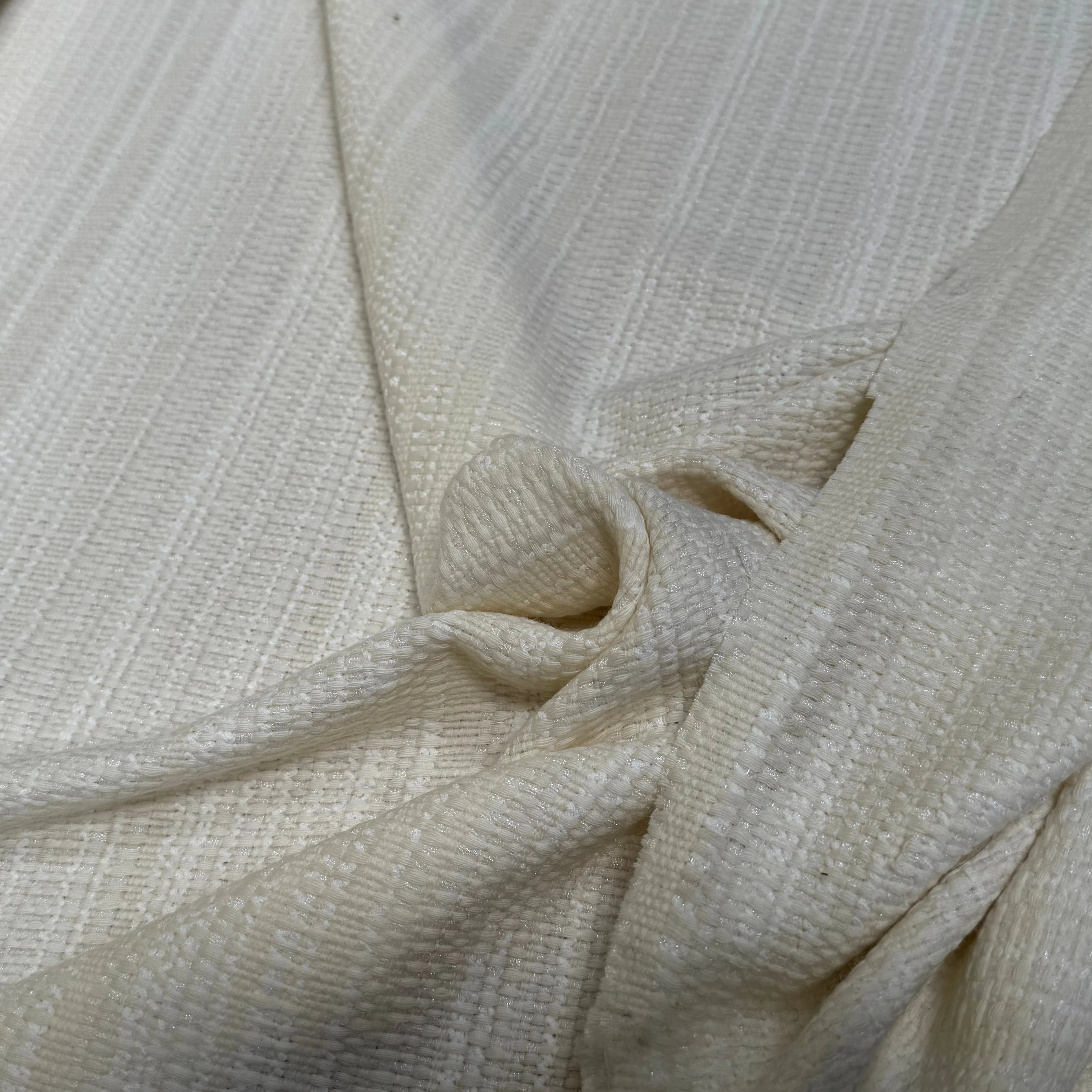TWEED DE LAINE POLYAMIDE BLANC CASSÉ 63% LAINE - My Little Coupon