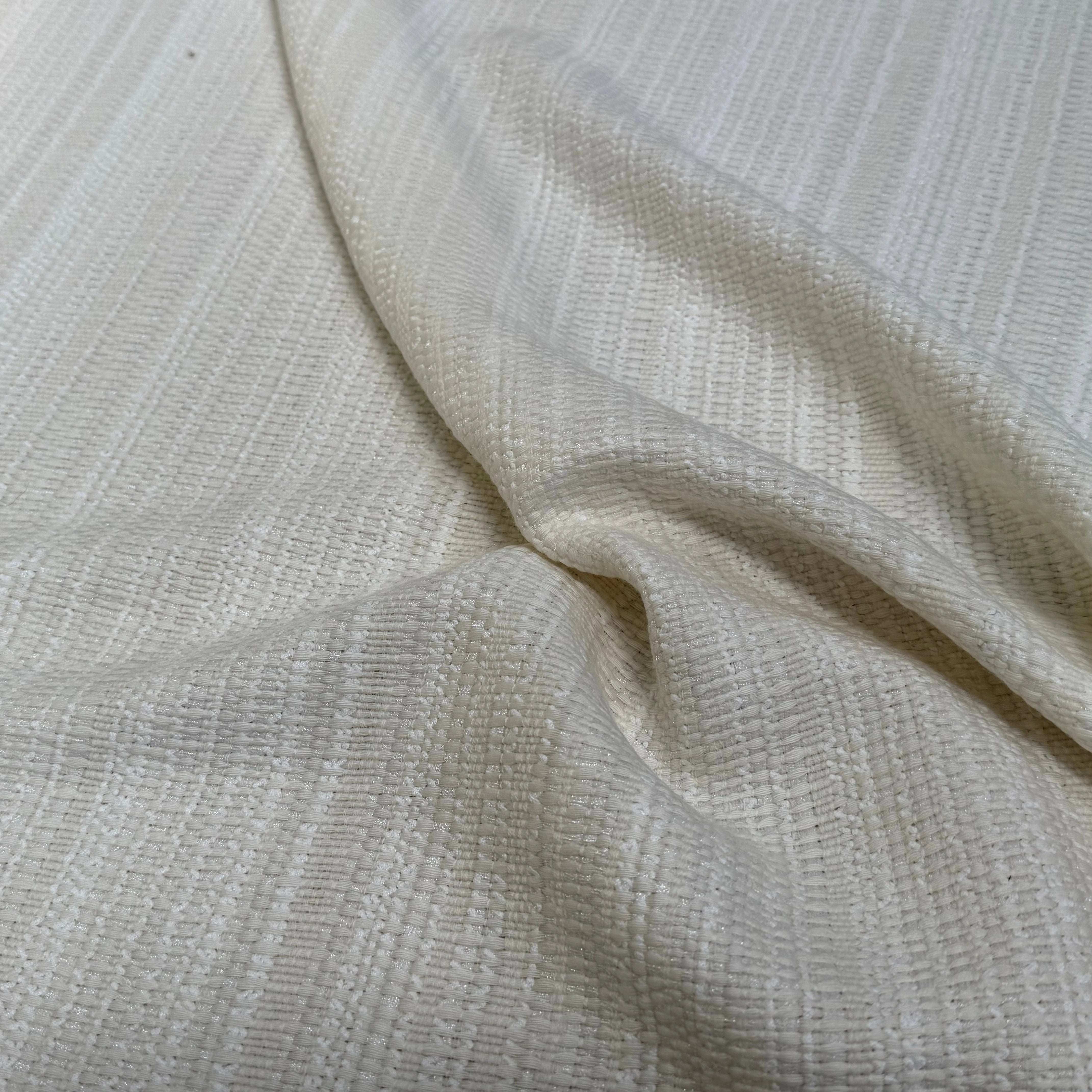 TWEED DE LAINE POLYAMIDE BLANC CASSÉ 63% LAINE - My Little Coupon