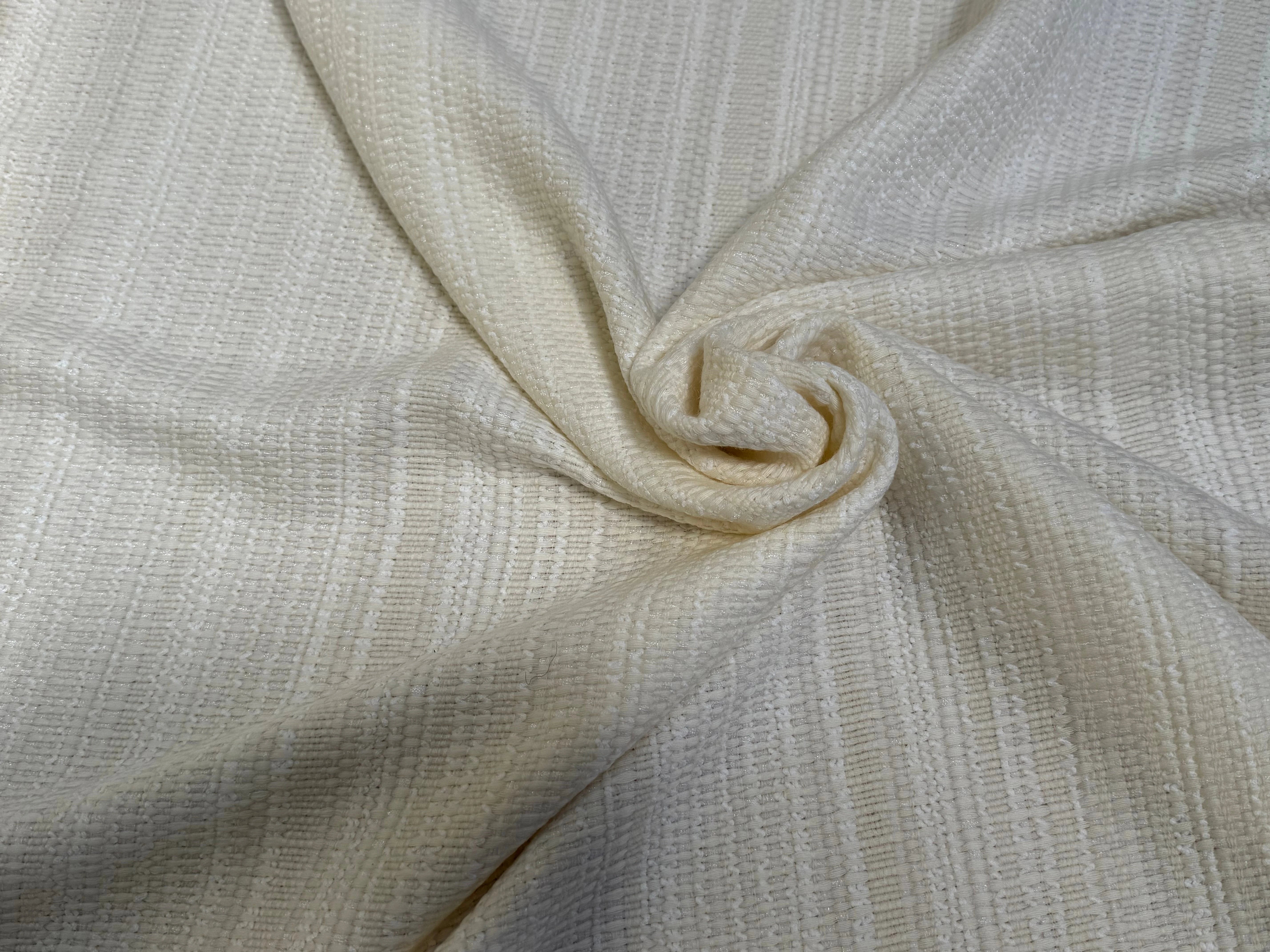 TWEED DE LAINE POLYAMIDE BLANC CASSÉ 63% LAINE - My Little Coupon