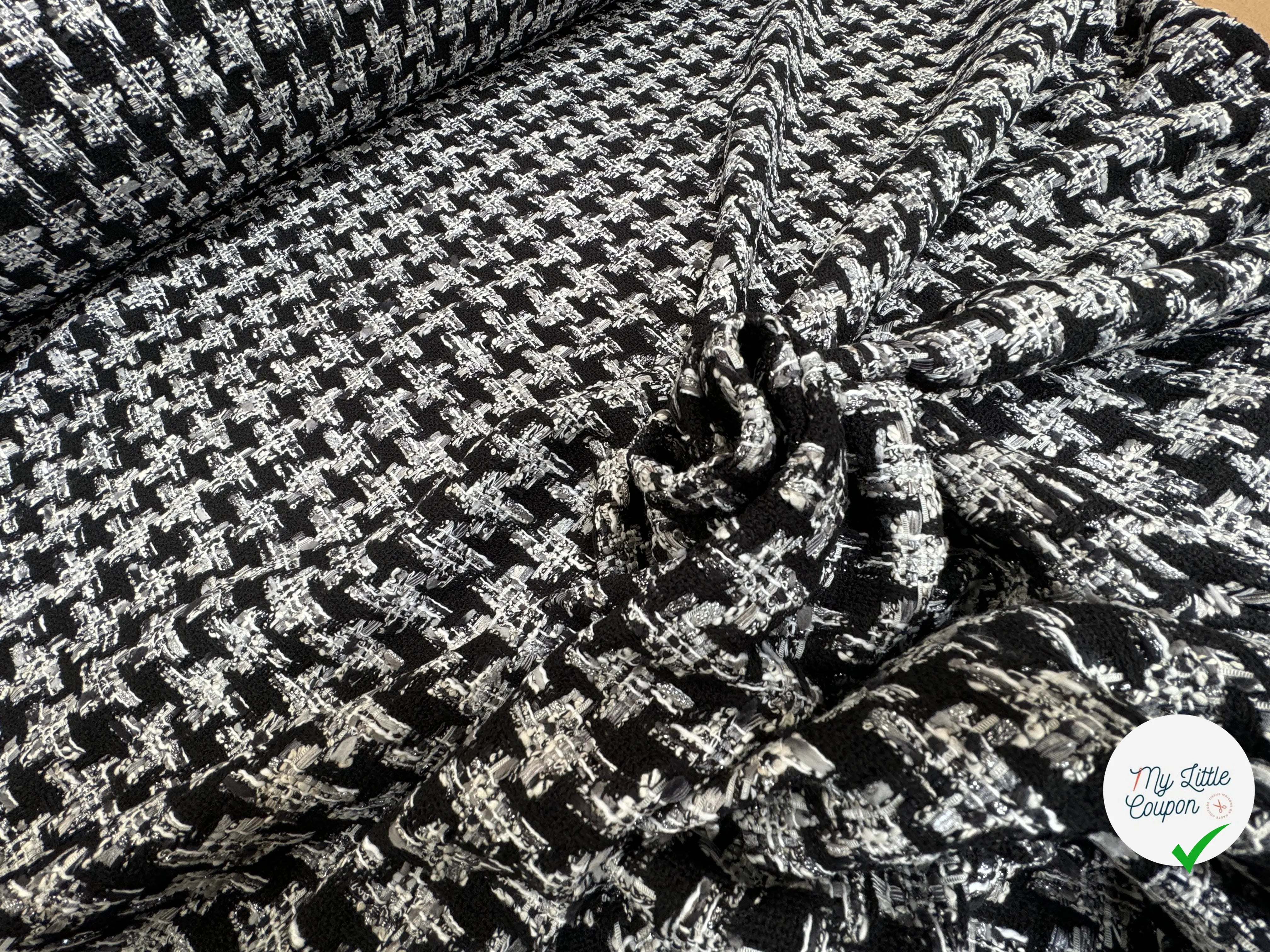 TWEED DE PRESTIGE PIED DE COQ FABRICATION FRANÇAISE - My Little Coupon